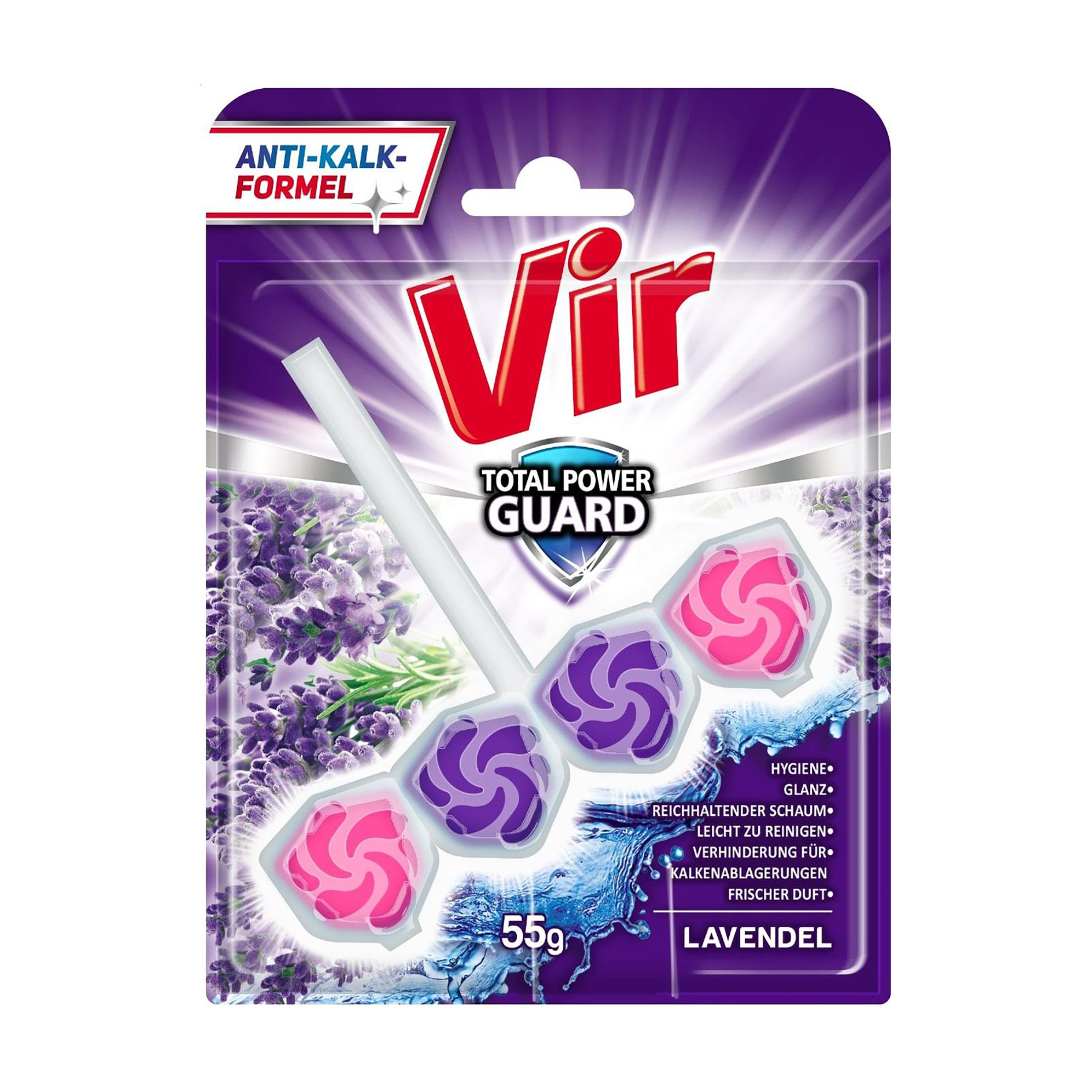 Туалетний блок Vir Total Power Guard Лаванда, 55 г