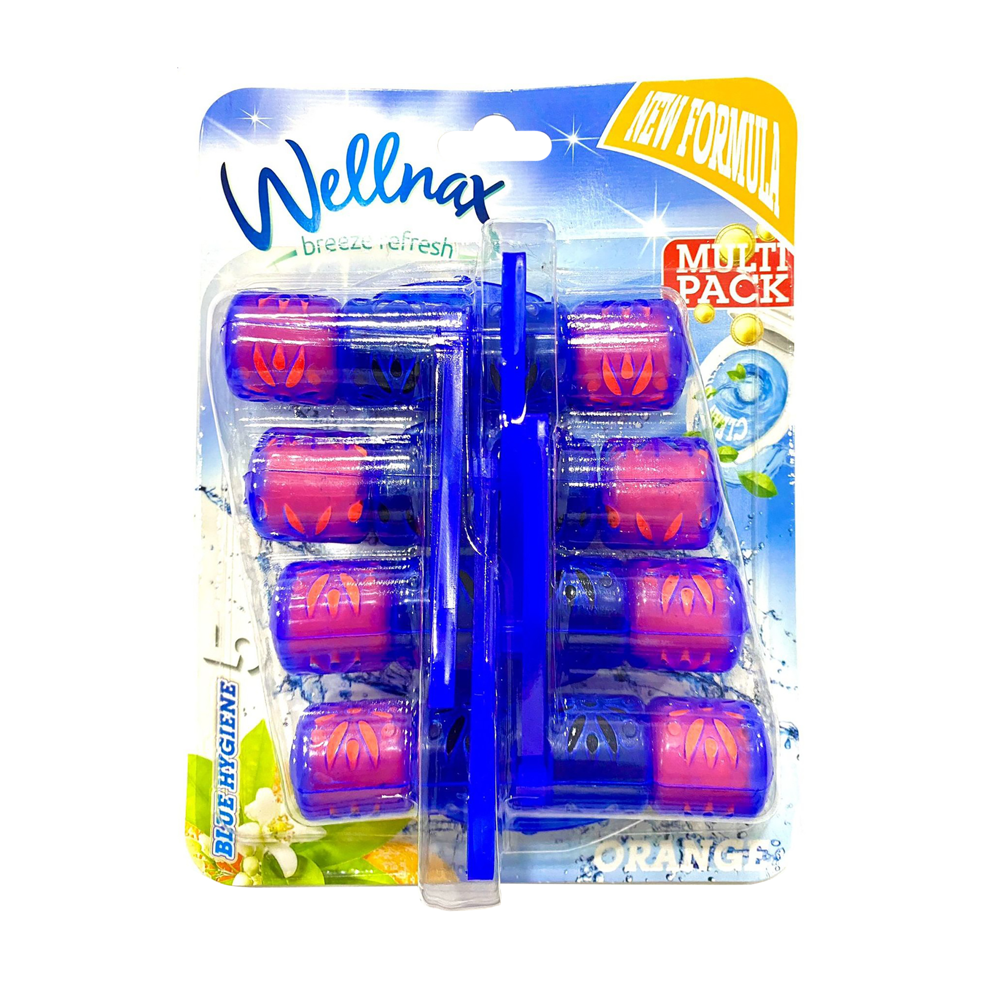 Туалетний блок Wellnax Blue Hygiene Квітучий апельсин, 4*50 г
