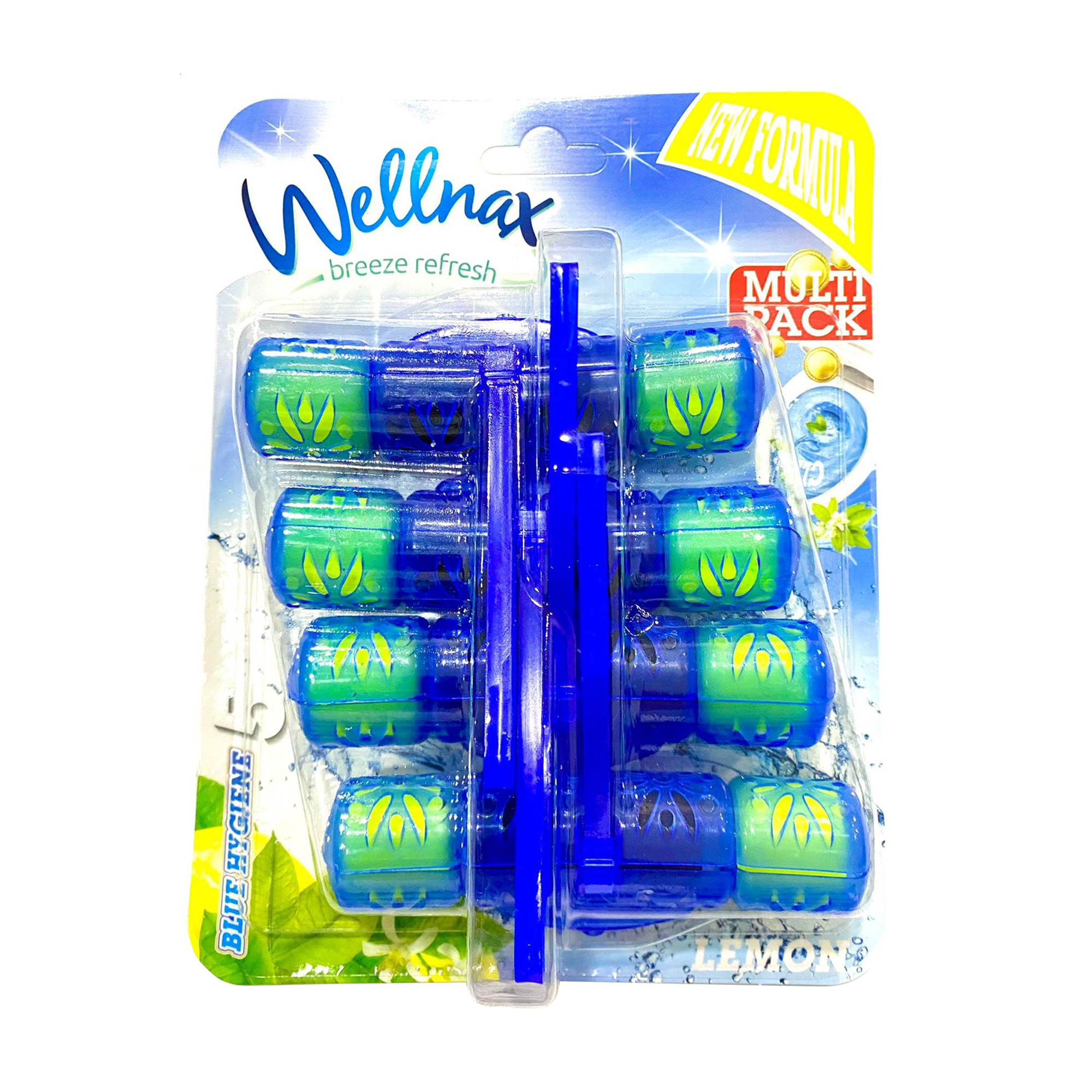 Туалетний блок Wellnax Blue Hygiene Лимон, 4*50 г