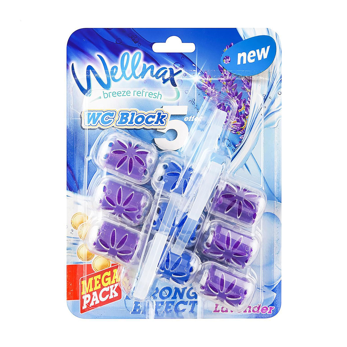 Туалетний блок Wellnax Strong Effect Лаванда, 3*57 г