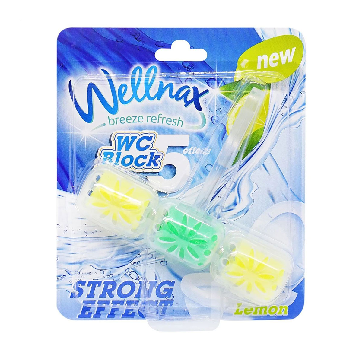 Туалетний блок Wellnax Strong Effect Лимон, 57 г