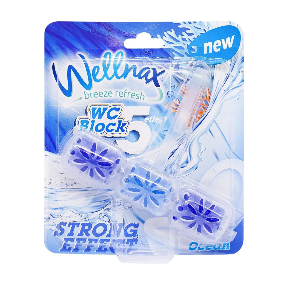 Туалетний блок Wellnax Strong Effect Океан, 57 г