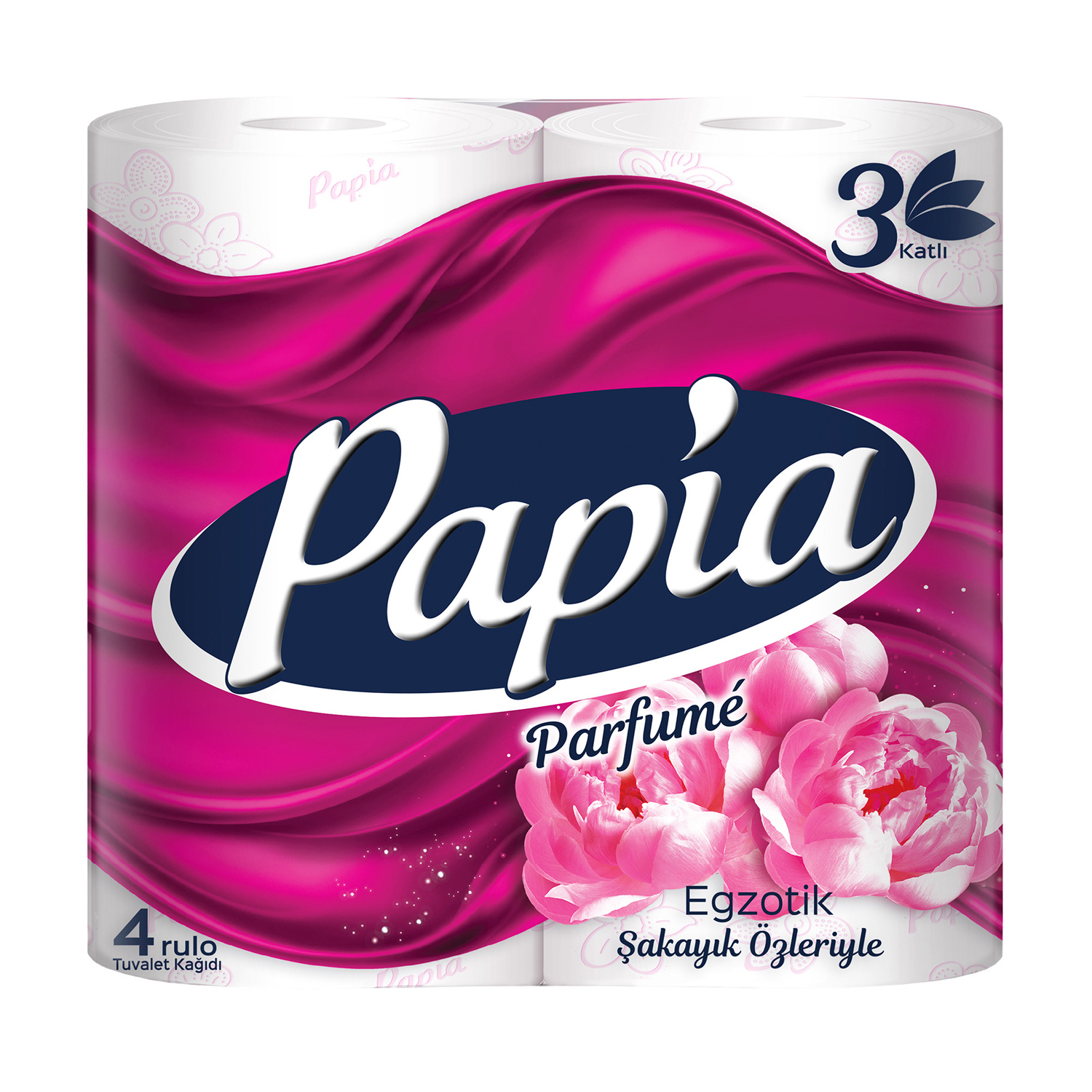 Туалетний папір Papia Parfume Exotic 3-х шаровий, 140 відривів, 4 рулони