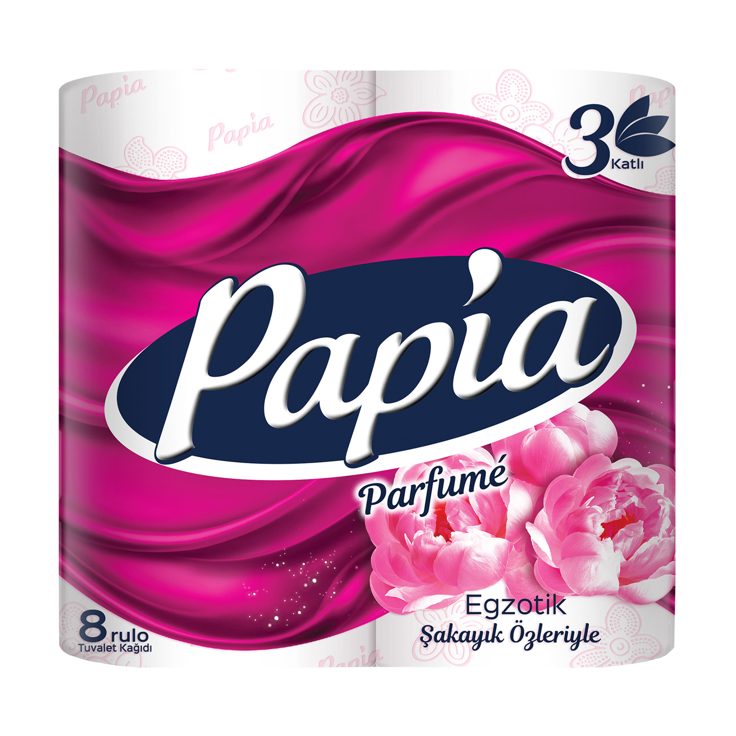 Туалетний папір Papia Parfume Exotic 3-х шаровий, 8 рулонів