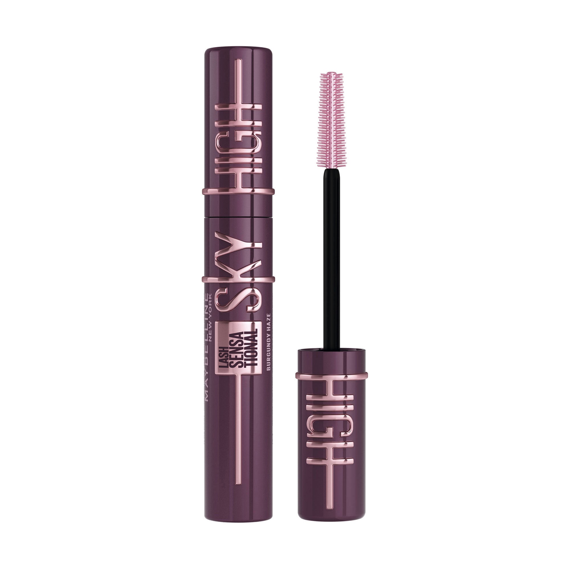 Туш для подовження вій Maybelline New York Lash Sensational Sky High, бургунді, 7.2 мл