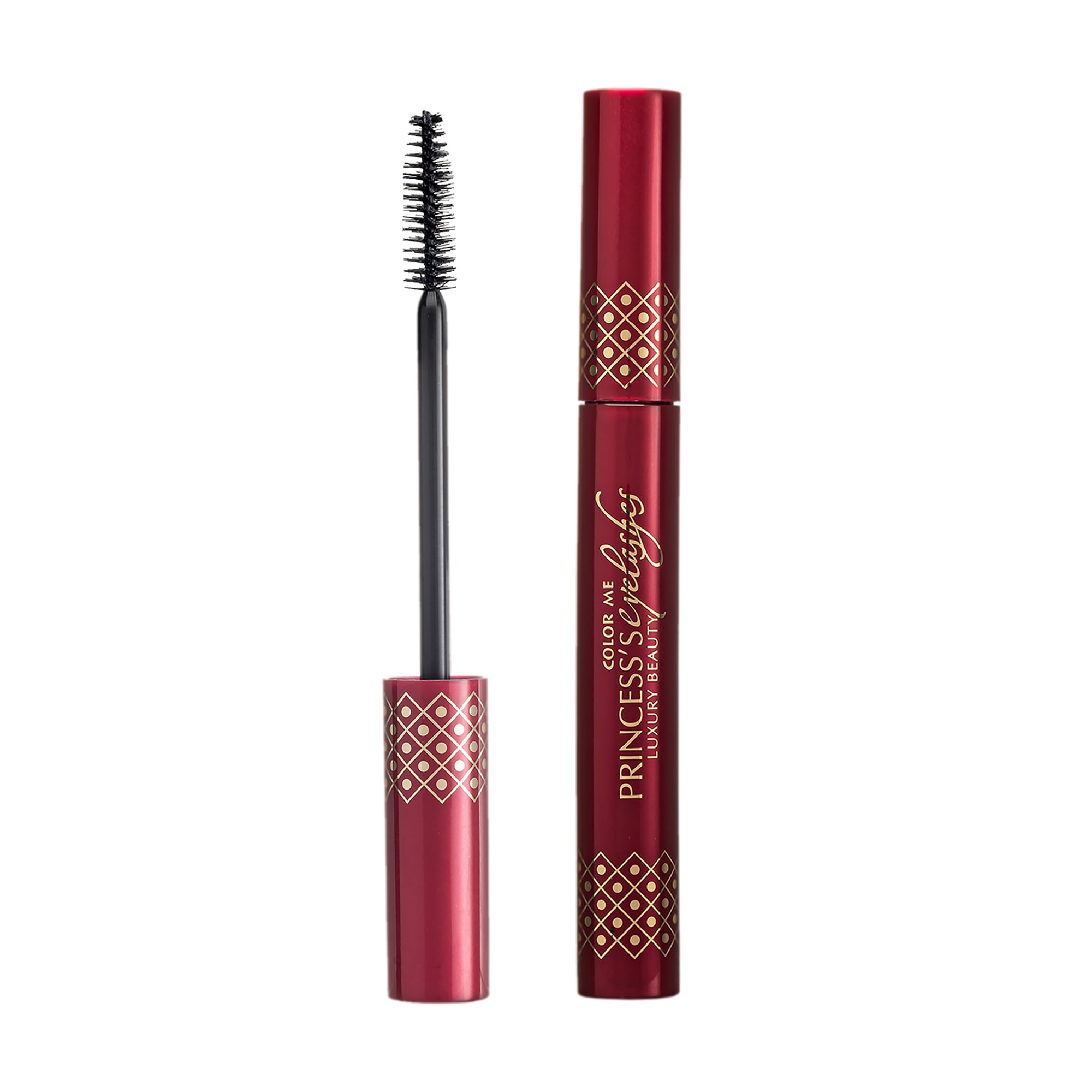 Туш для вій COLOR ME Princess's Eyelashes Luxury Beauty Mascara Об'ємна, для чутливих очей, Black, 10 мл