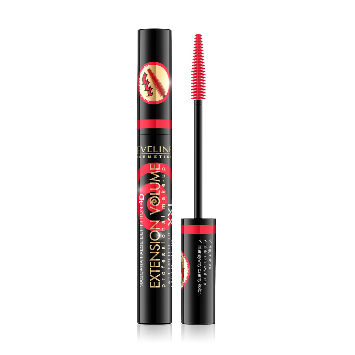 Туш для вій Eveline Cosmetics Extension Volume Professional Mascara, Black, 10 мл
