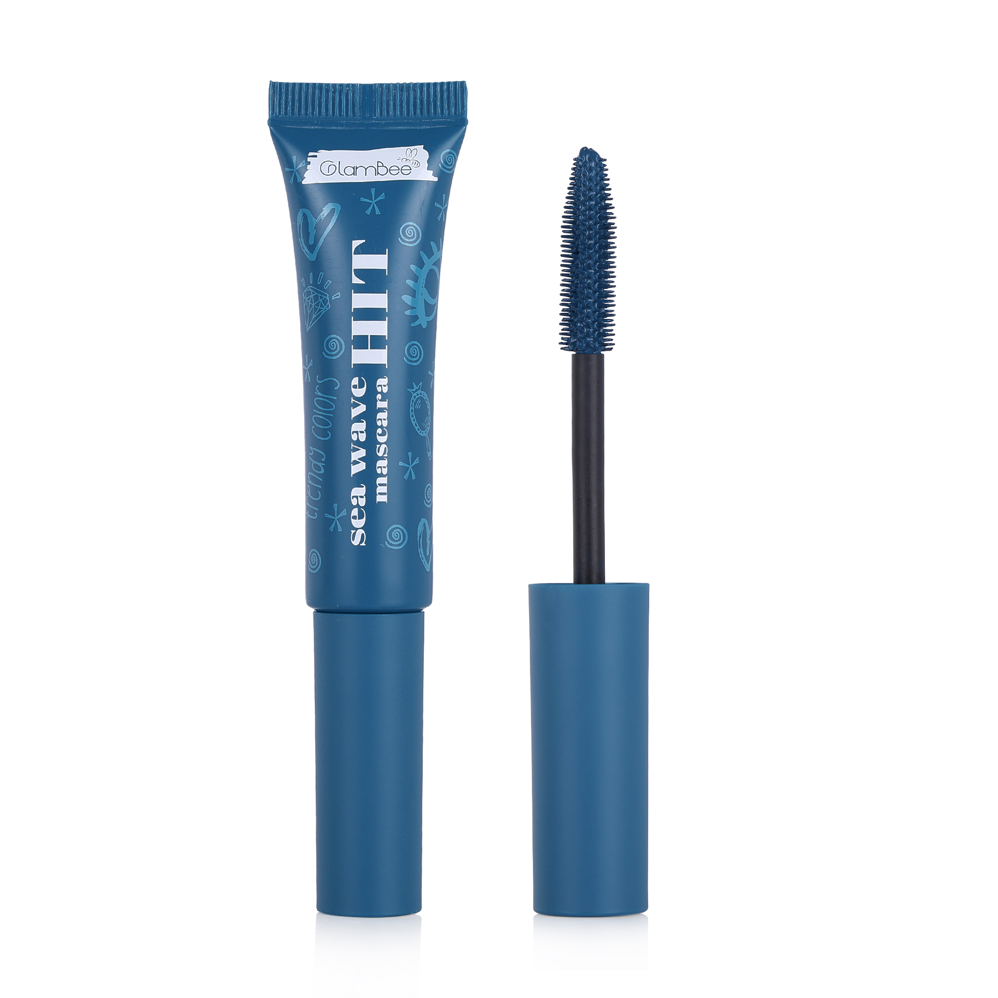 Туш для вій GlamBee HIT Mascara морська хвиля, 14 г