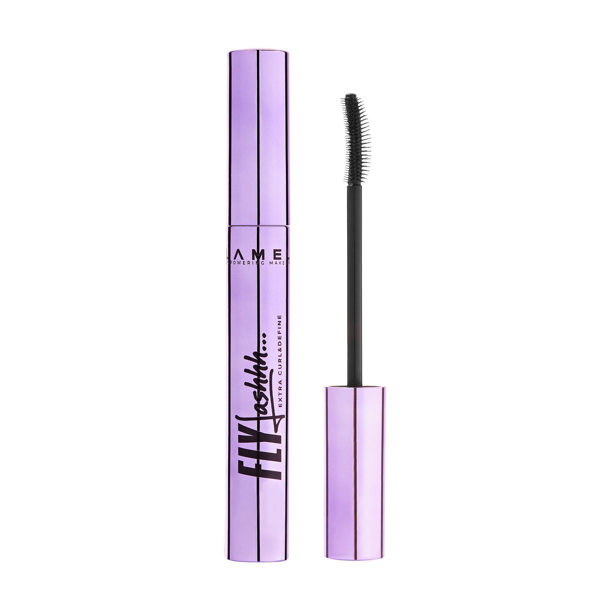 Туш для вій LAMEL Make Up Fly Lashhh Extra Curl &amp; Define Mascara з ефектом підкручування та подовження, чорна, 10 мл