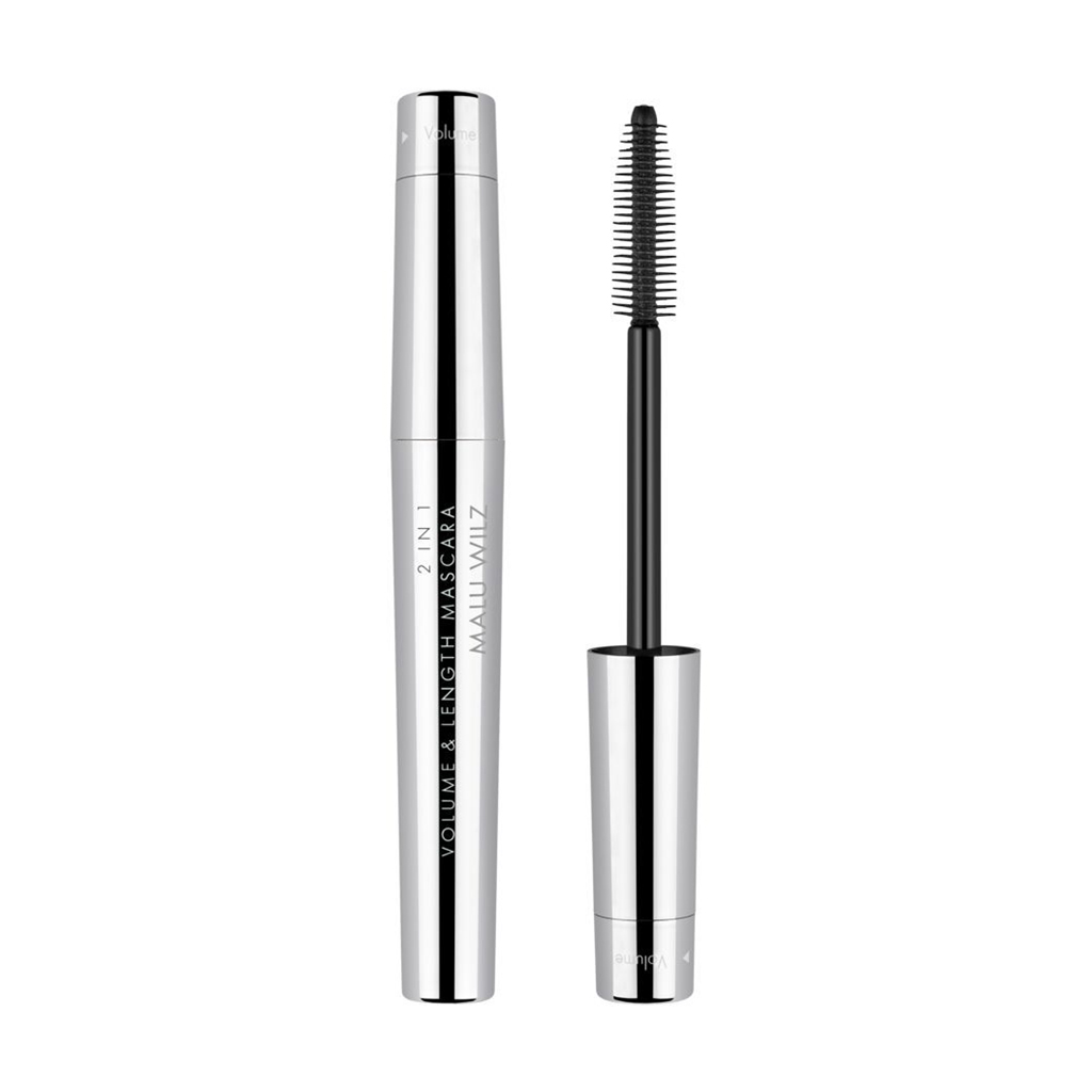 Туш для вій Malu Wilz 2 in 1 Volume &amp; Length Mascara 01 Pitchy Black, 8 мл