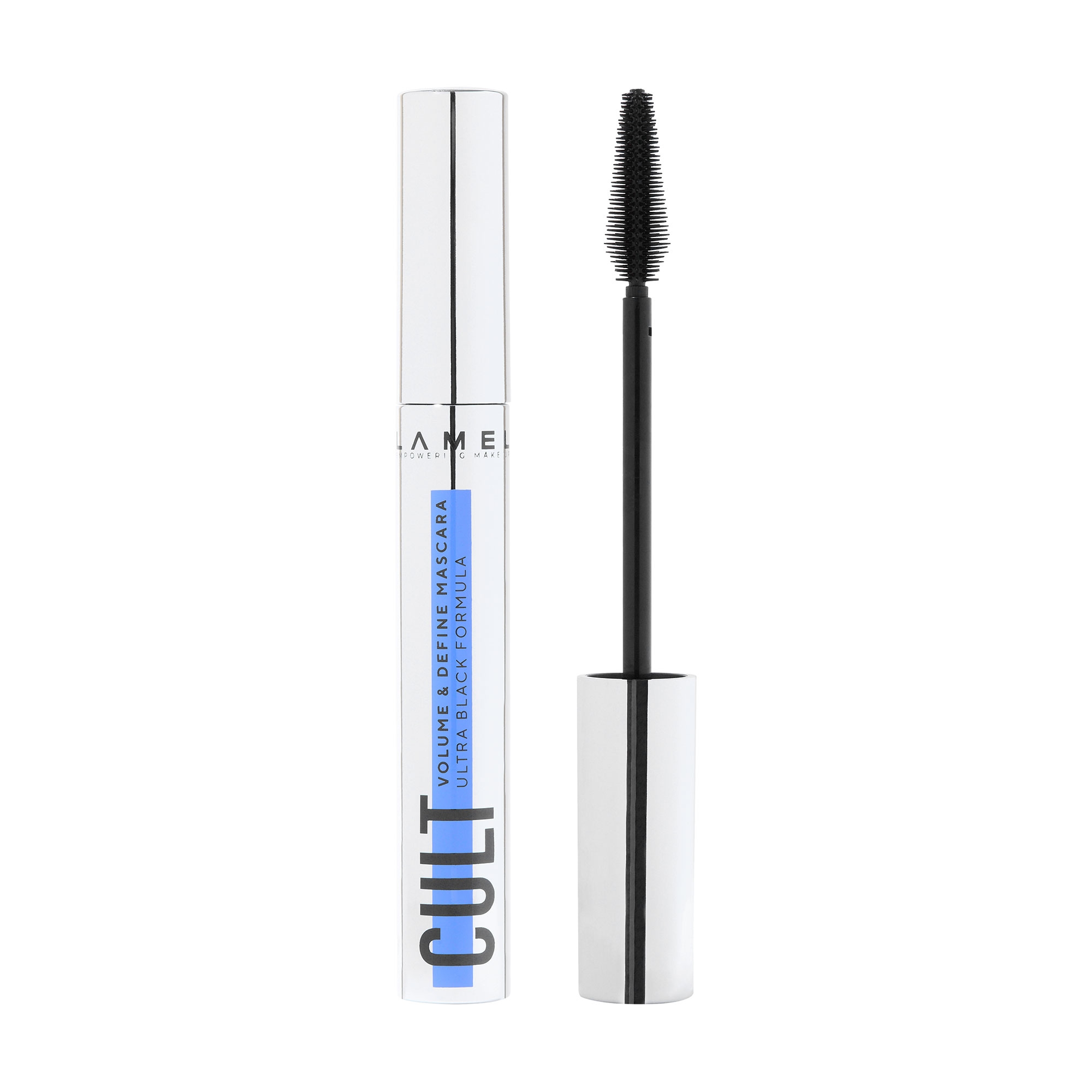 Туш LAMEL Make Up Cult Volume &amp; Define Mascara для об'єму та розділення вій, 404 Чорний, 10 мл