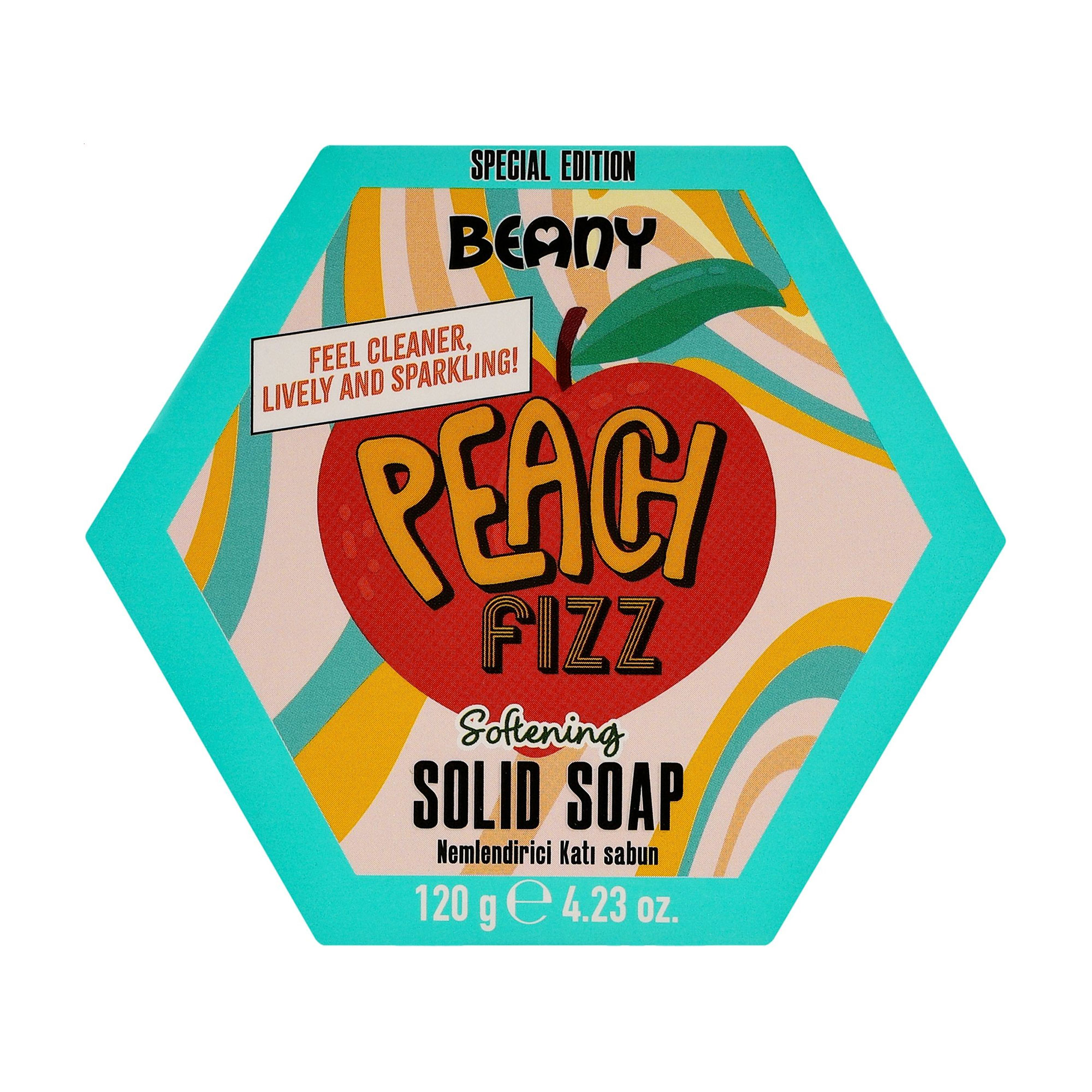 Тверде мило Beany Peach Fizz Softening Solid Soap Персиковий фіз, 120 г