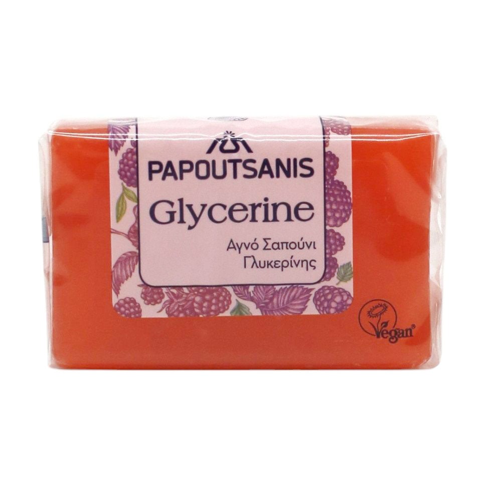 Тверде мило Papoutsanis Glycerine Soap з фруктово-ягідним ароматом, 125 г