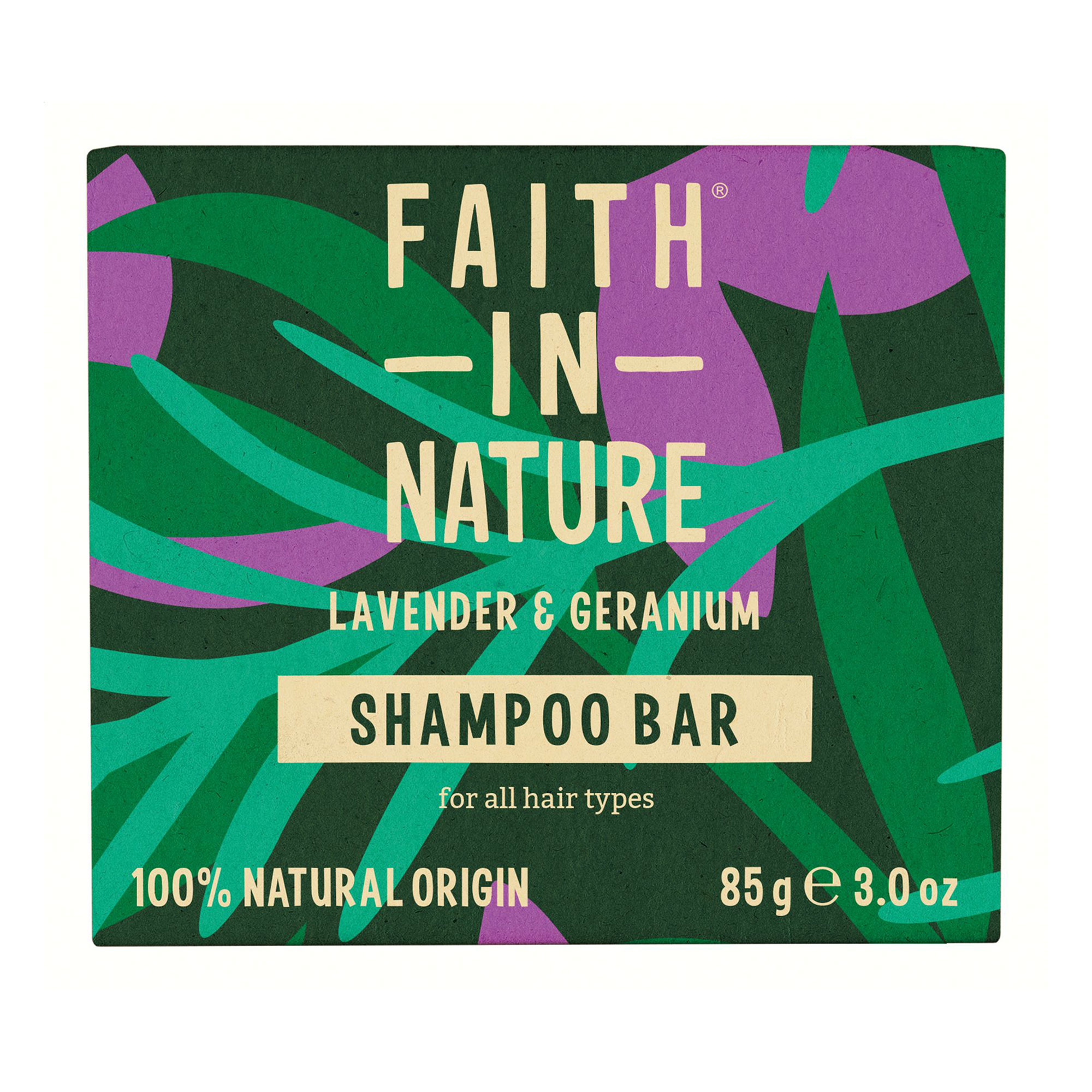 Твердий шампунь для волосся Faith In Nature Lavender &amp; Geranium Shampoo Bar Лаванда та герань, 85 г