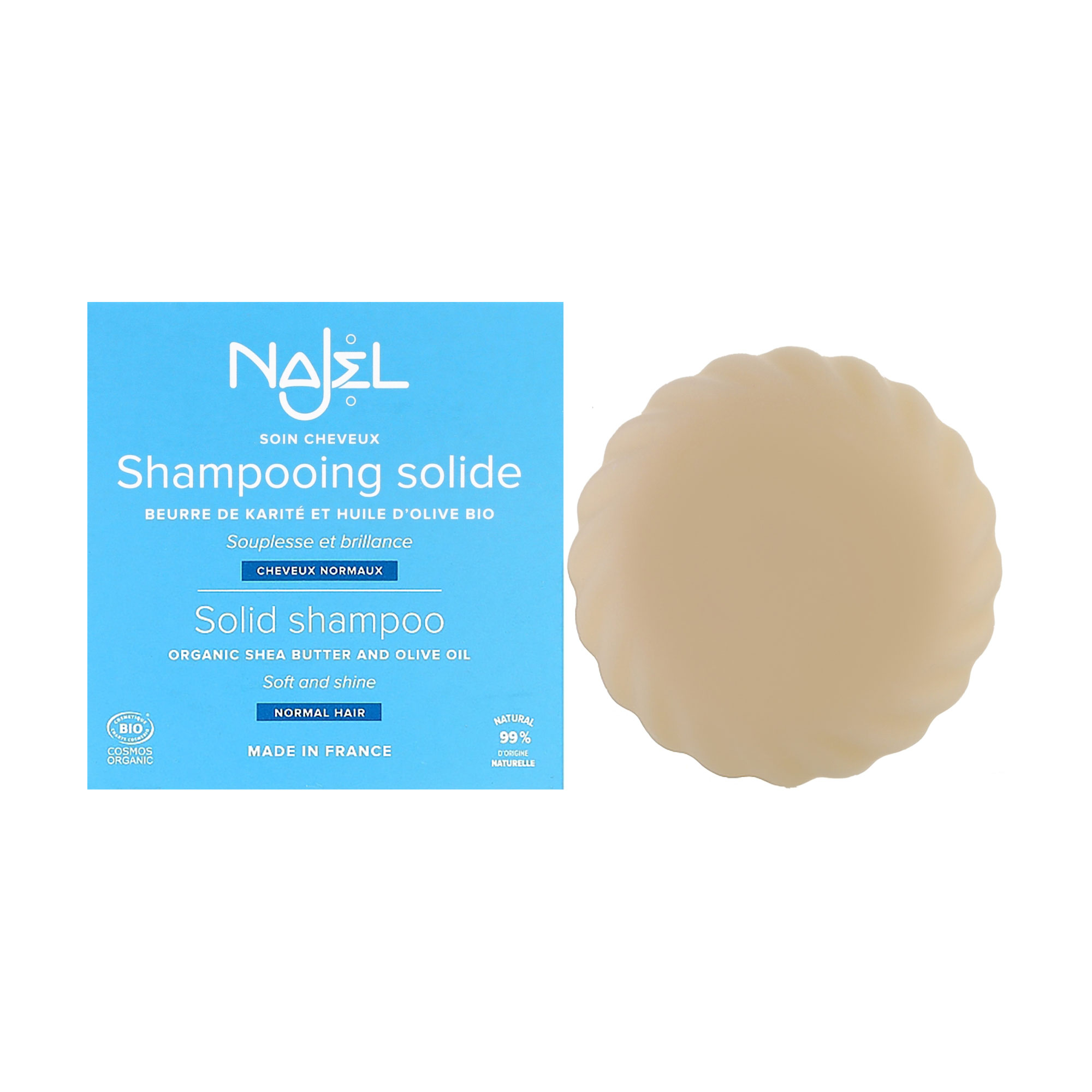 Твердий шампунь Najel Solid Shampoo для нормального волосся, 75 г