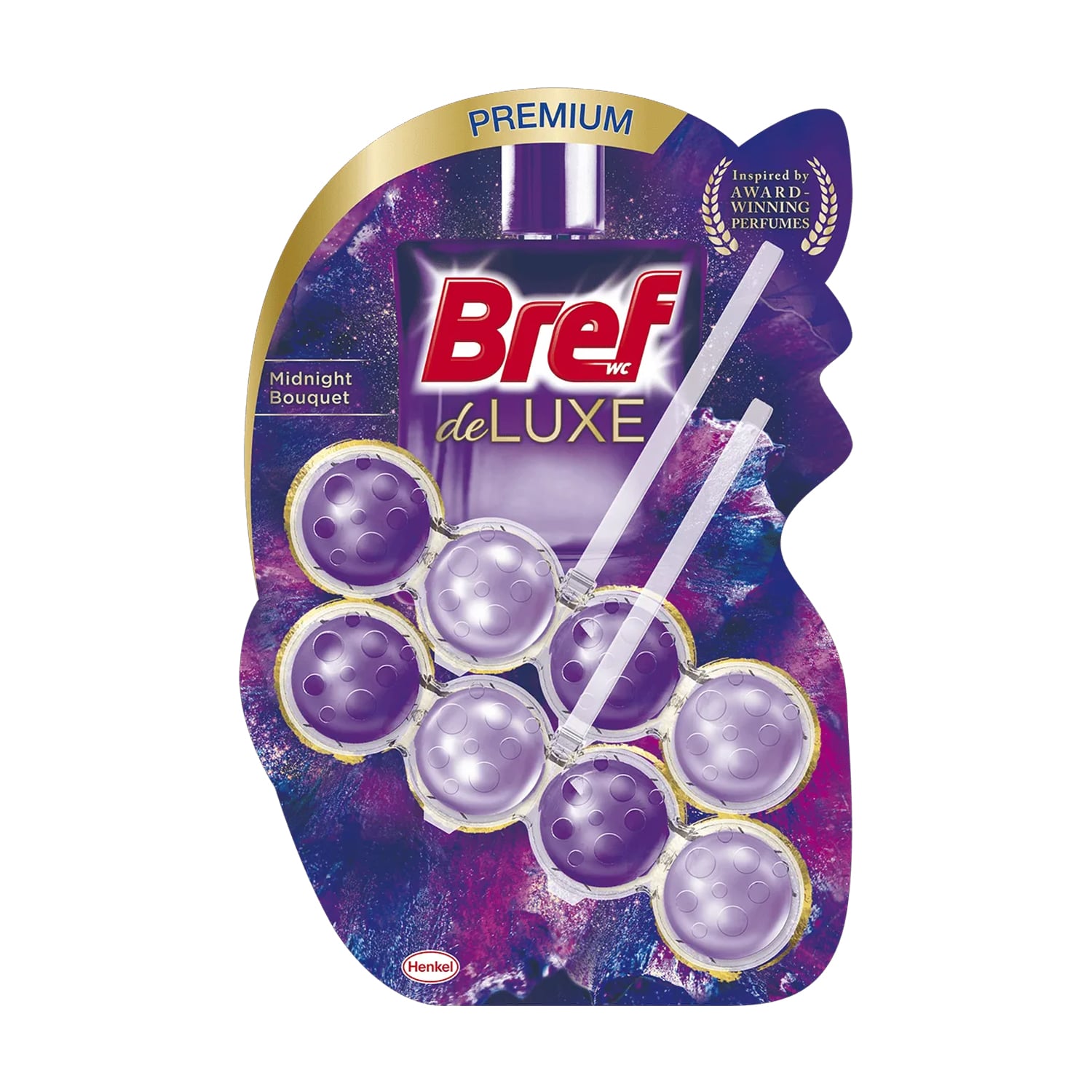 Твердий туалетний блок Bref De Luxe Аромат чаруючої ночі, 2*50 г