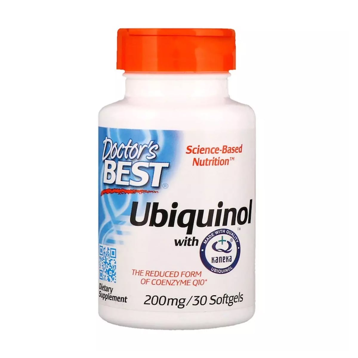 Убіхінол Doctor's Best Ubiquinol with Kaneka 200 мг, 30 желатинових капсул