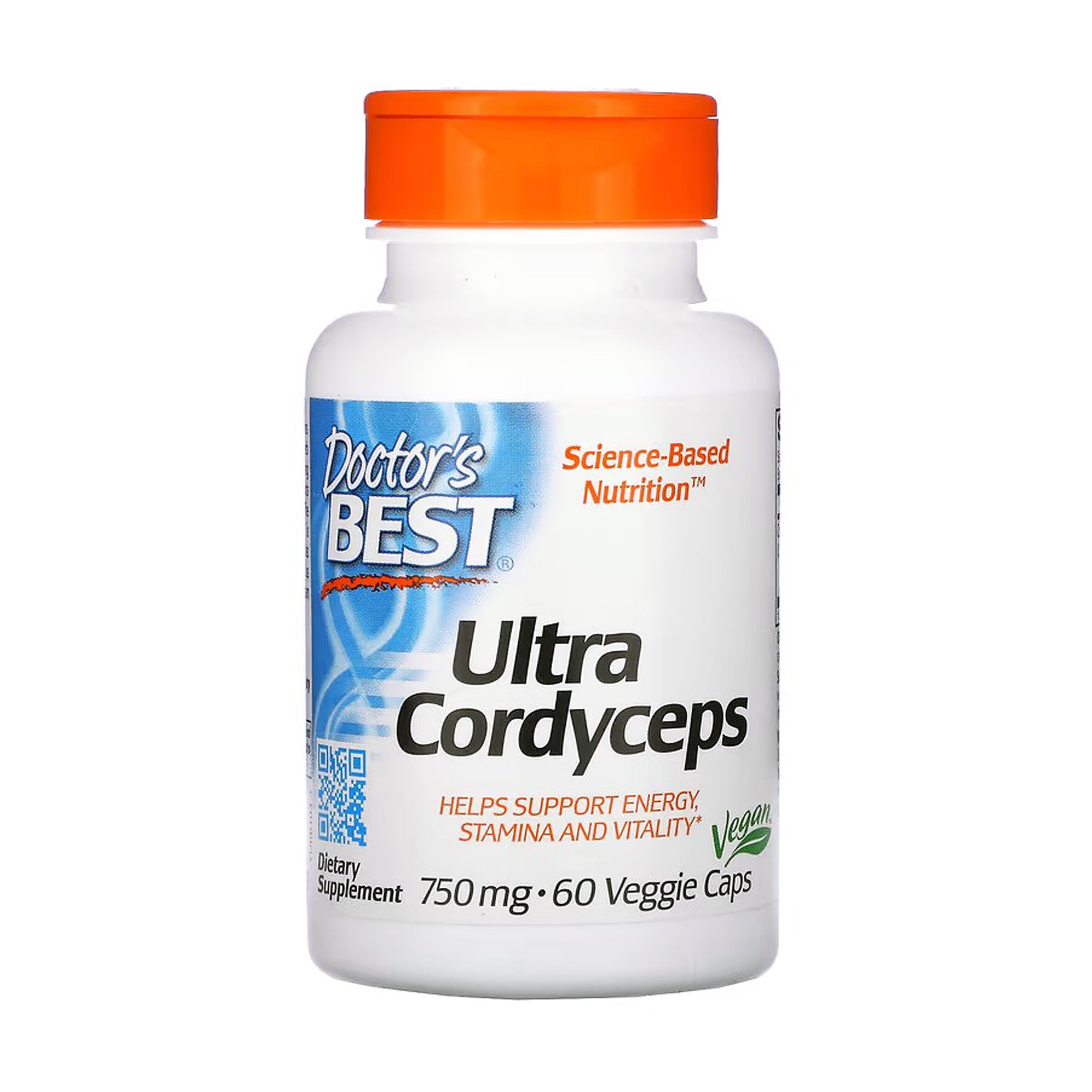 Ультра кордицепс Doctor's Best Ultra Cordyceps 750 мг, 60 капсул