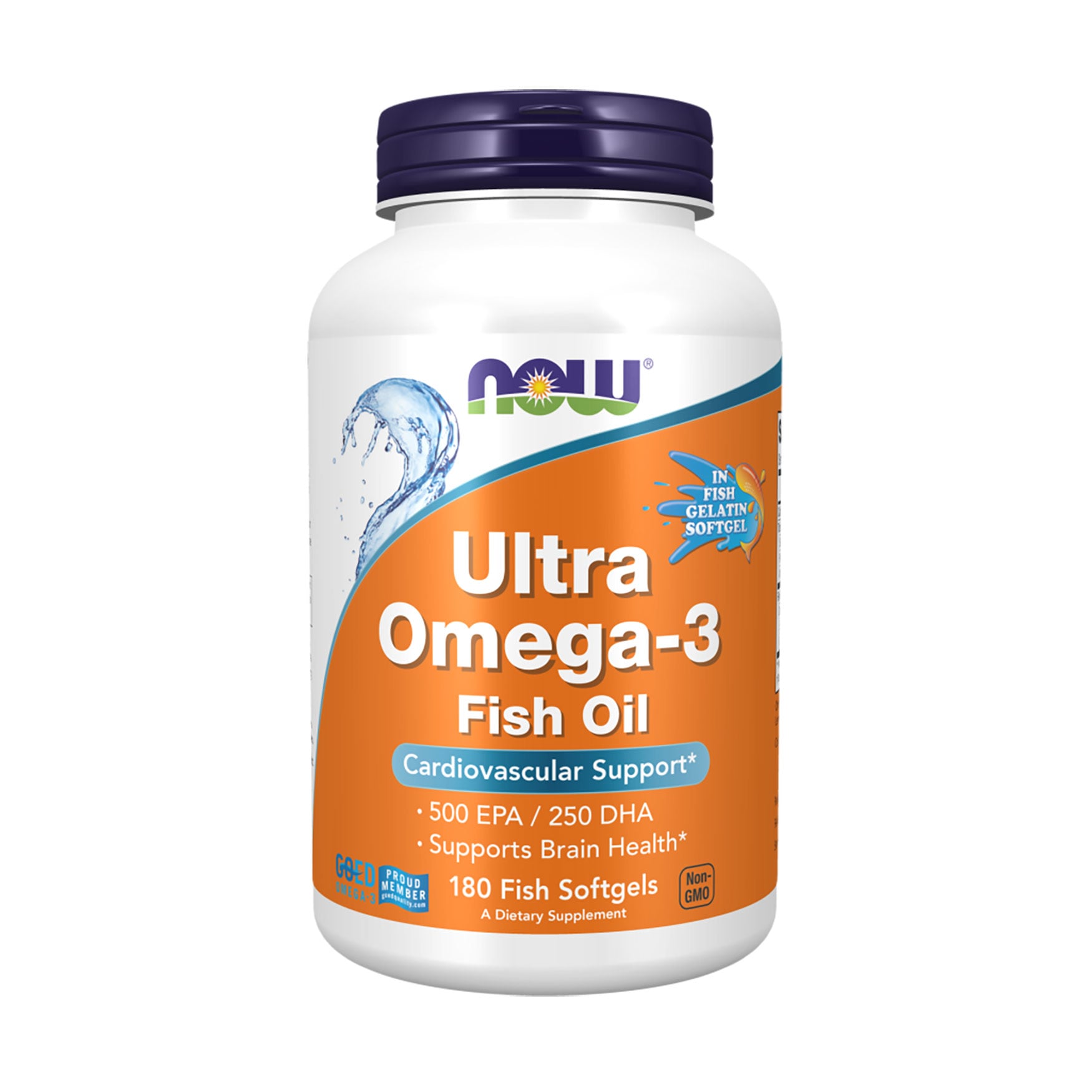 Ультра Омeгa-3 NOW Foods Ultra Omega-3 500 EPA/250 DHA, 180 желатинових капсул