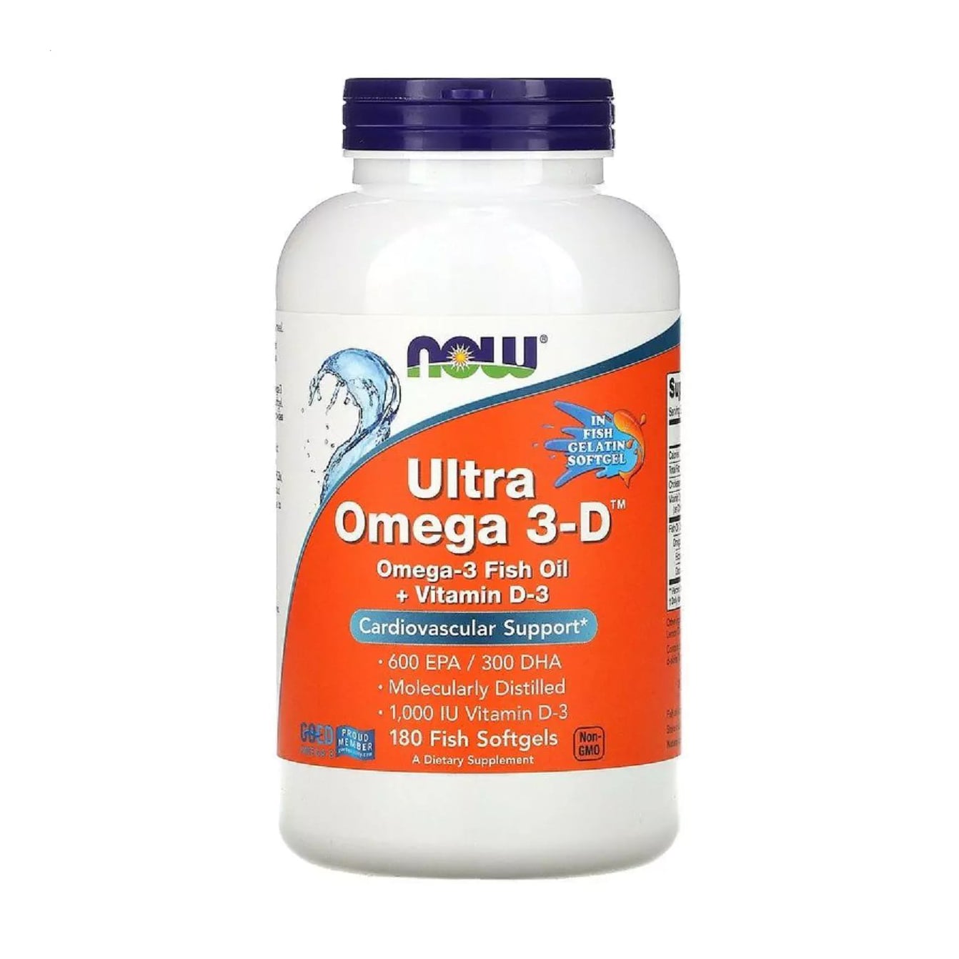 Ультра Омега-3 NOW Foods Ultra Omega 3-D, 180 желатинових капсул