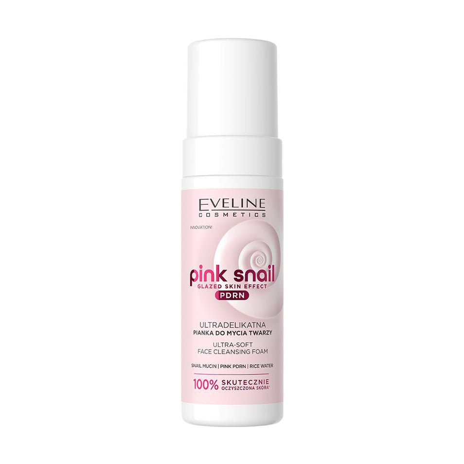 Ультраделікатна пінка для вмивання Eveline Cosmetics Pink Snail Ultra-Soft Face Cleansing Foam, 150 мл