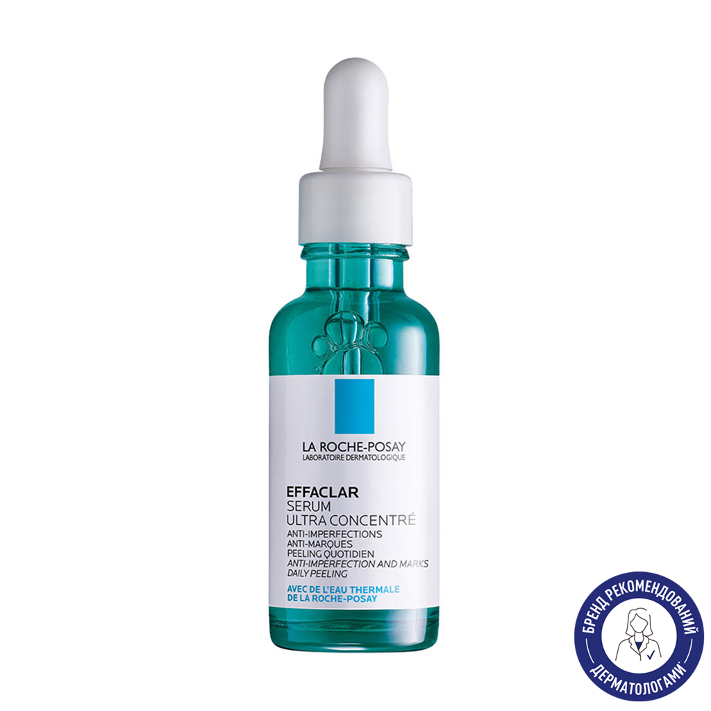 Ультраконцентрована сироватка для обличчя La Roche-Posay Effaclar Serum з ефектом пілінгу, 30 мл
