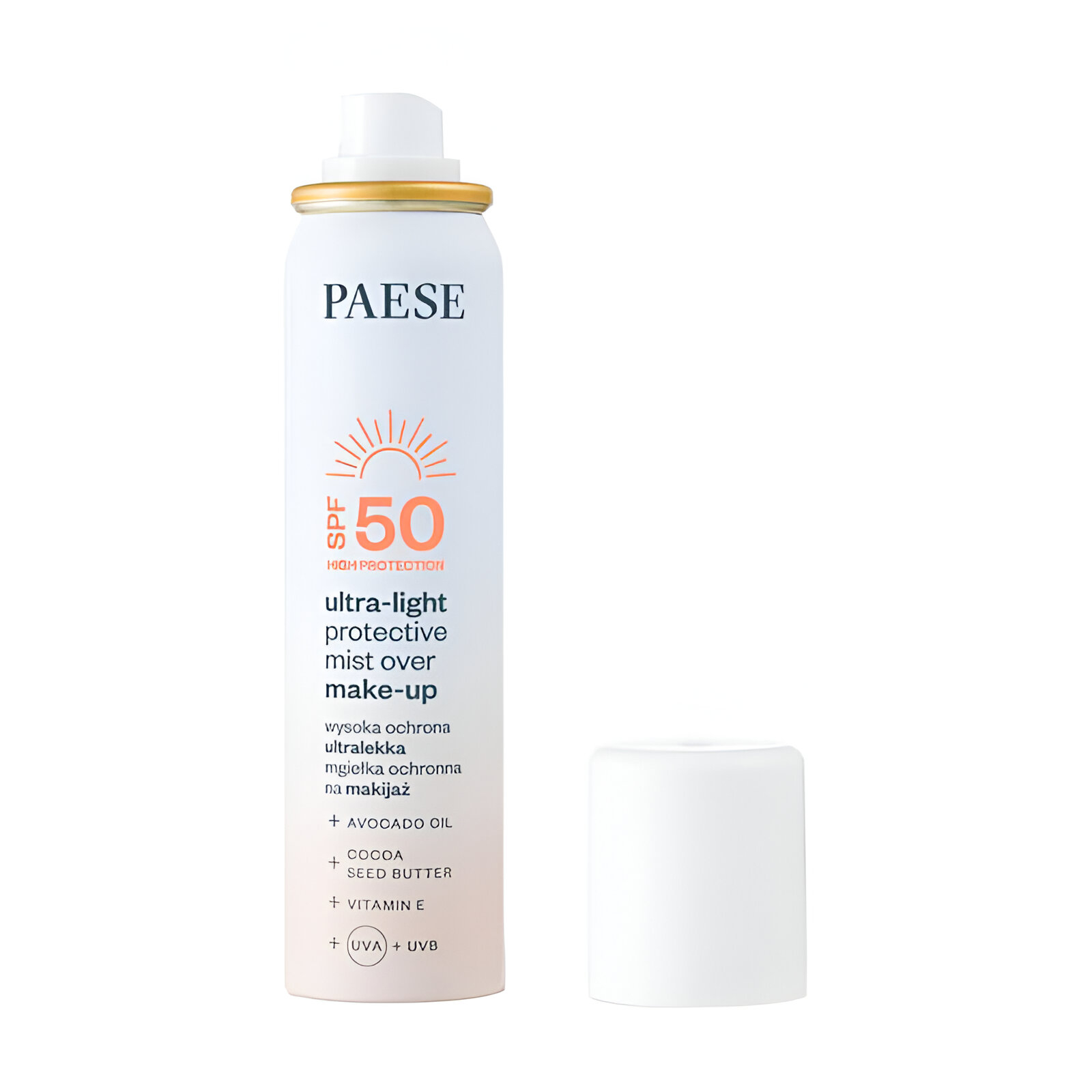 Ультралегкий захисний спрей поверх макіяжу Paese Ultra-Light Protective Mist Over Make-Up, SPF 50, 75 мл