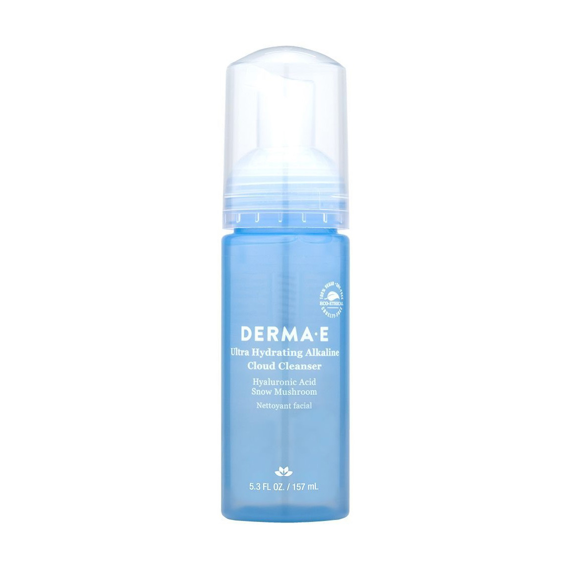 Ультразволожувальна гель-пінка для вмивання Derma E Ultra Hydrating Alkaline Cloud Cleanser з гіалуроновою кислотою, 157 мл