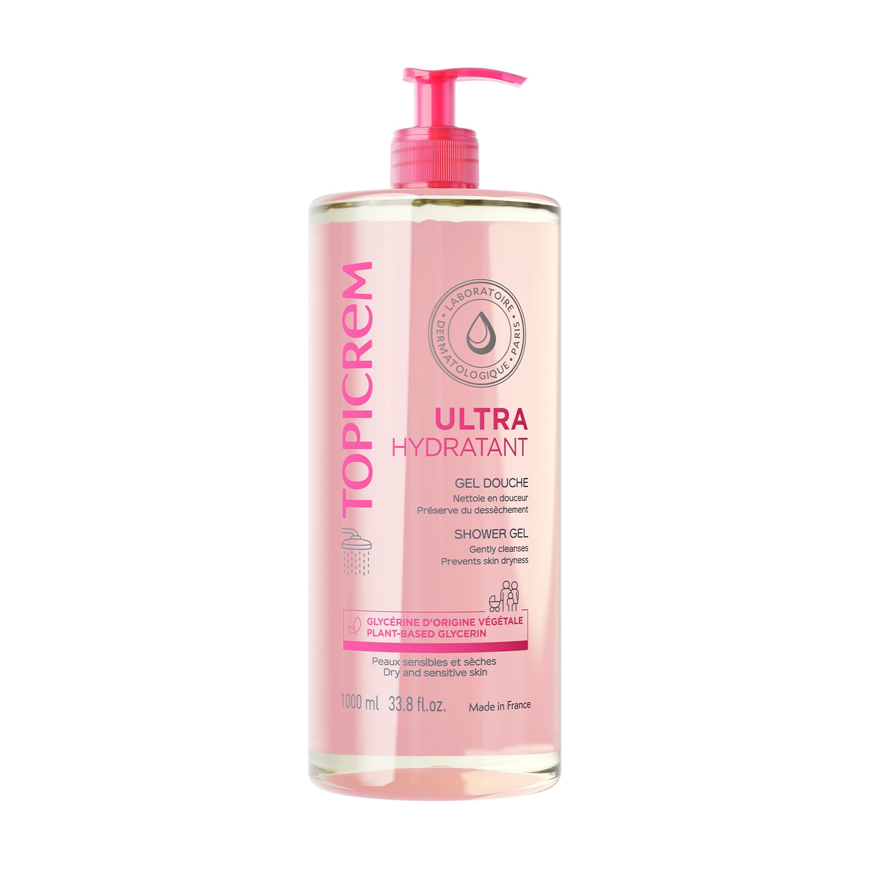 Ультразволожувальний гель для душу Topicrem Ultra-Moisturizing Shower Gel, 1 л