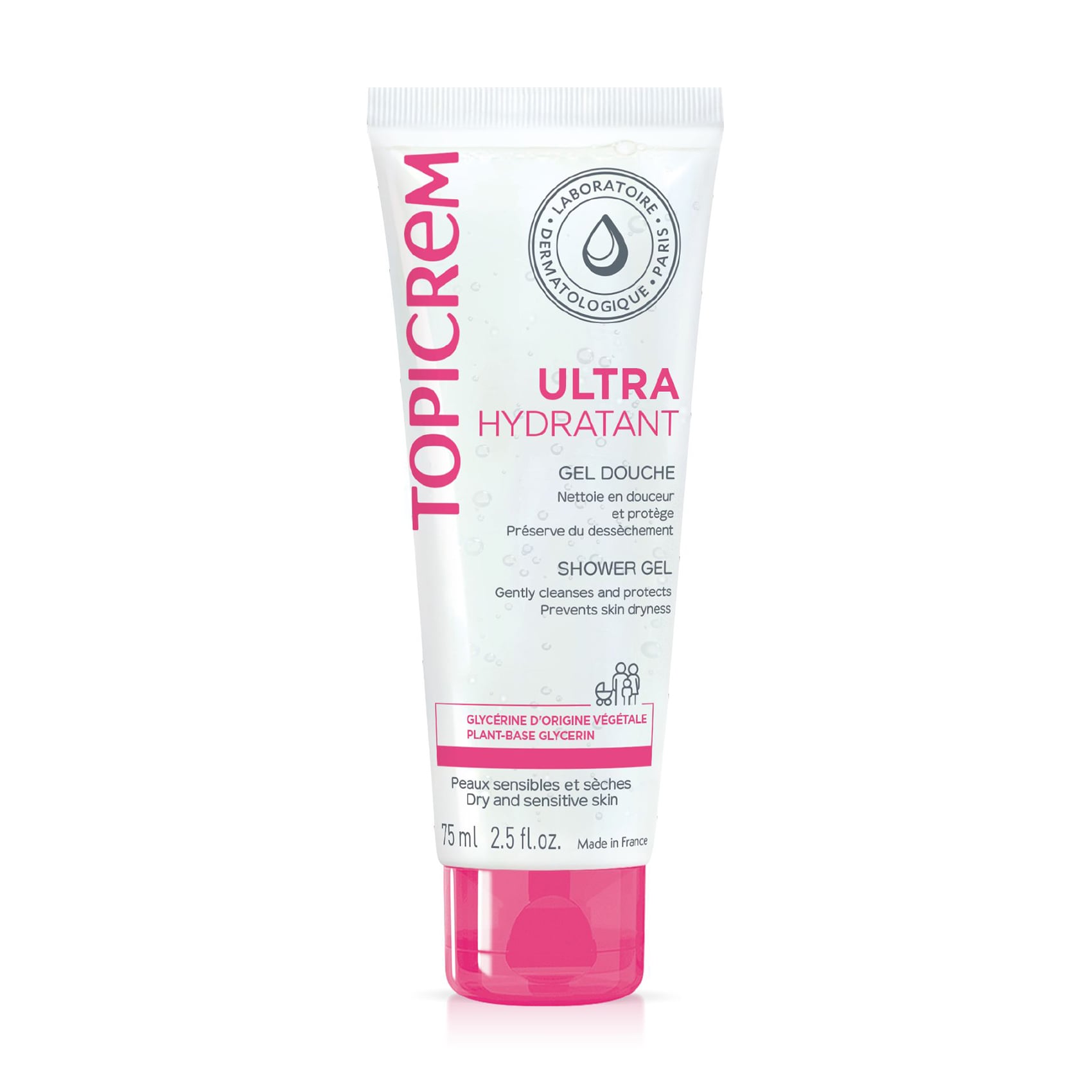 Ультразволожувальний гель для душу Topicrem Ultra-Moisturizing Shower Gel, 75 мл