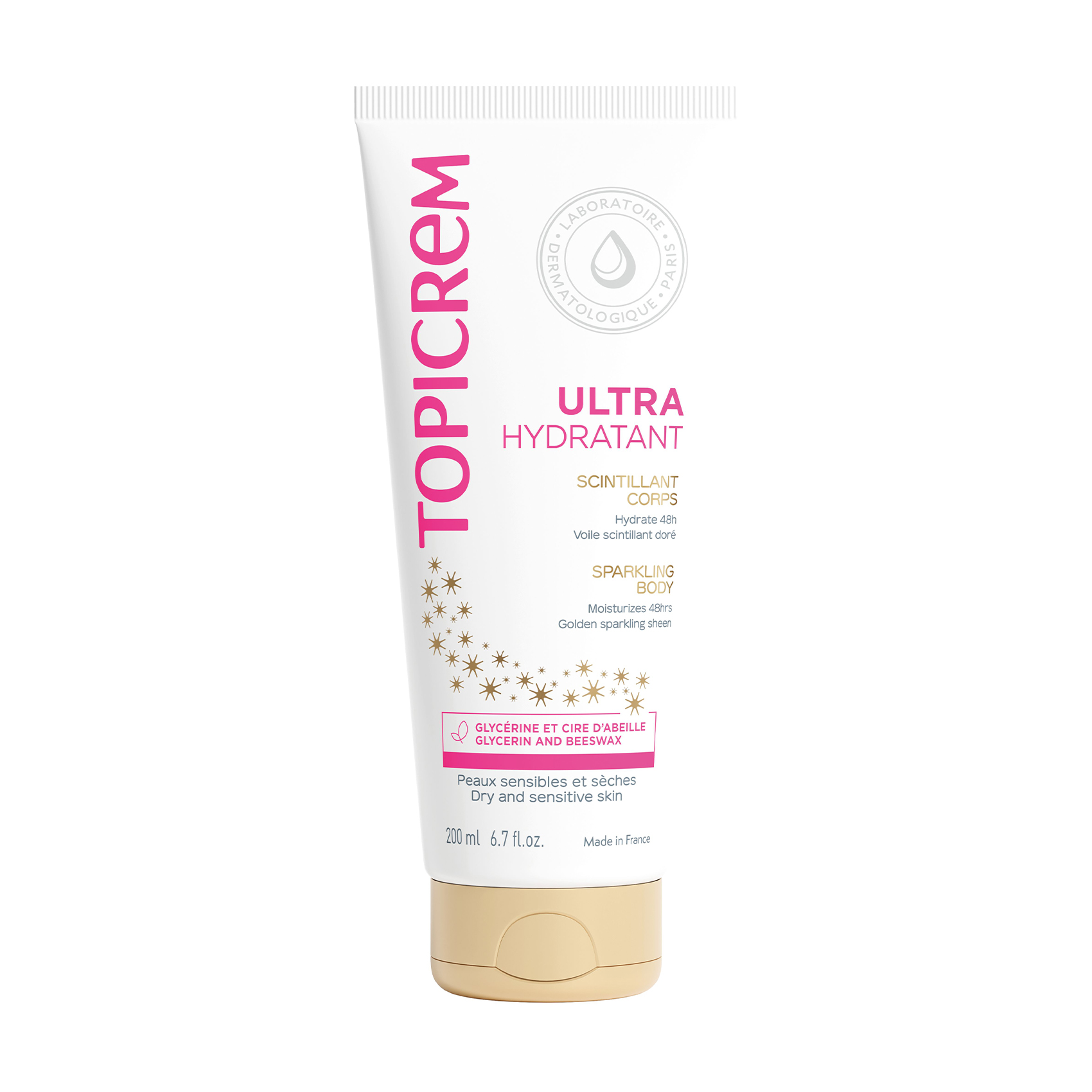 Ультразволожувальний крем для тіла Topicrem Ultra-Moisturizing Sparkling Body, 200 мл