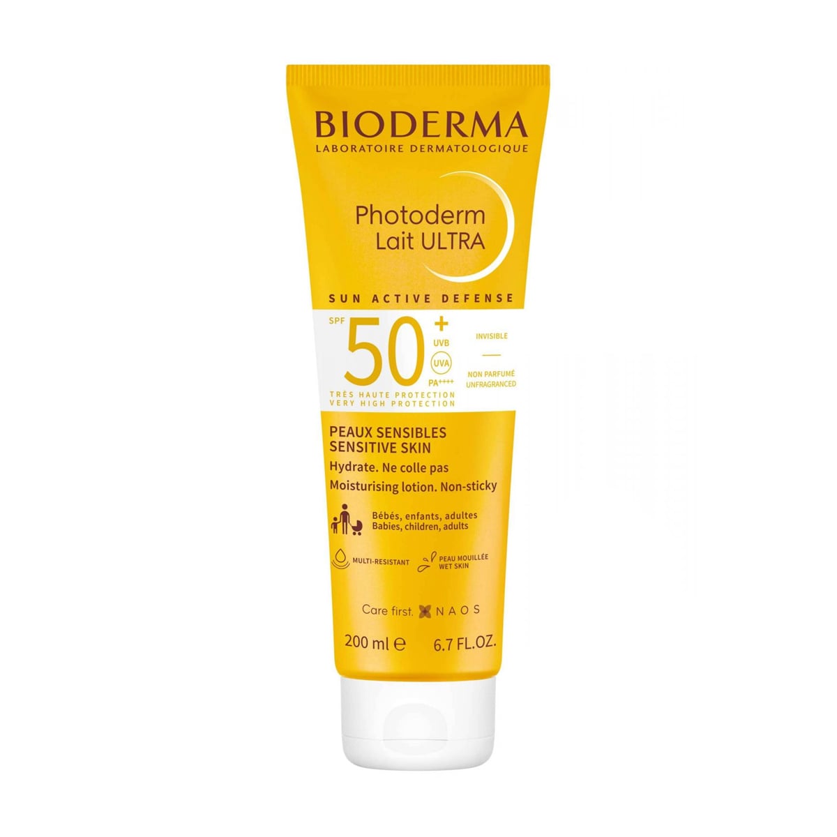 Ультразволожувальний лосьйон для обличчя та тіла Bioderma Photoderm Lait Ultra Moisturising Lotion SPF 50+, 200 мл