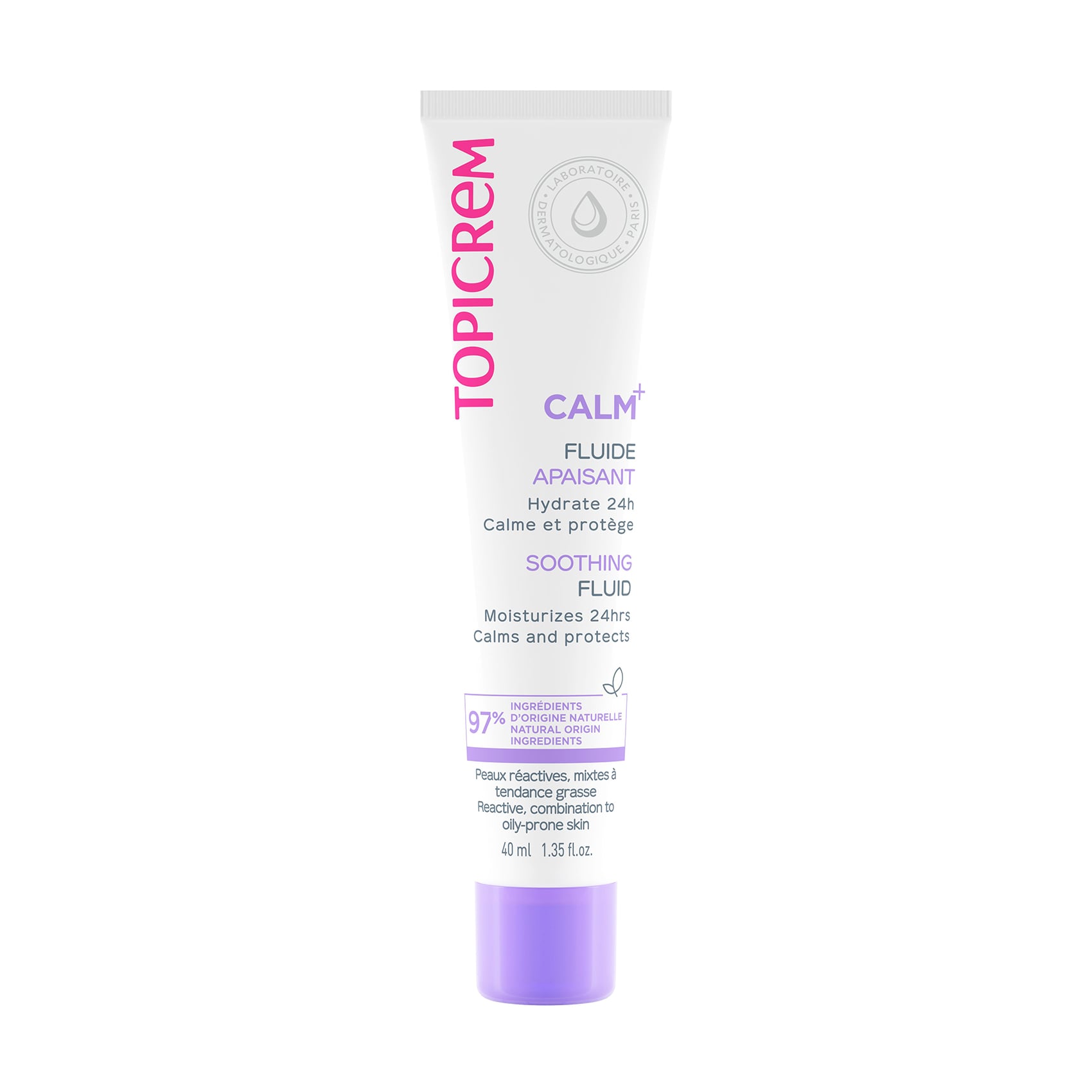 Ультразволожувальний заспокійливий флюїд для обличчя Topicrem Calm+ Soothing Fluid, 40 мл