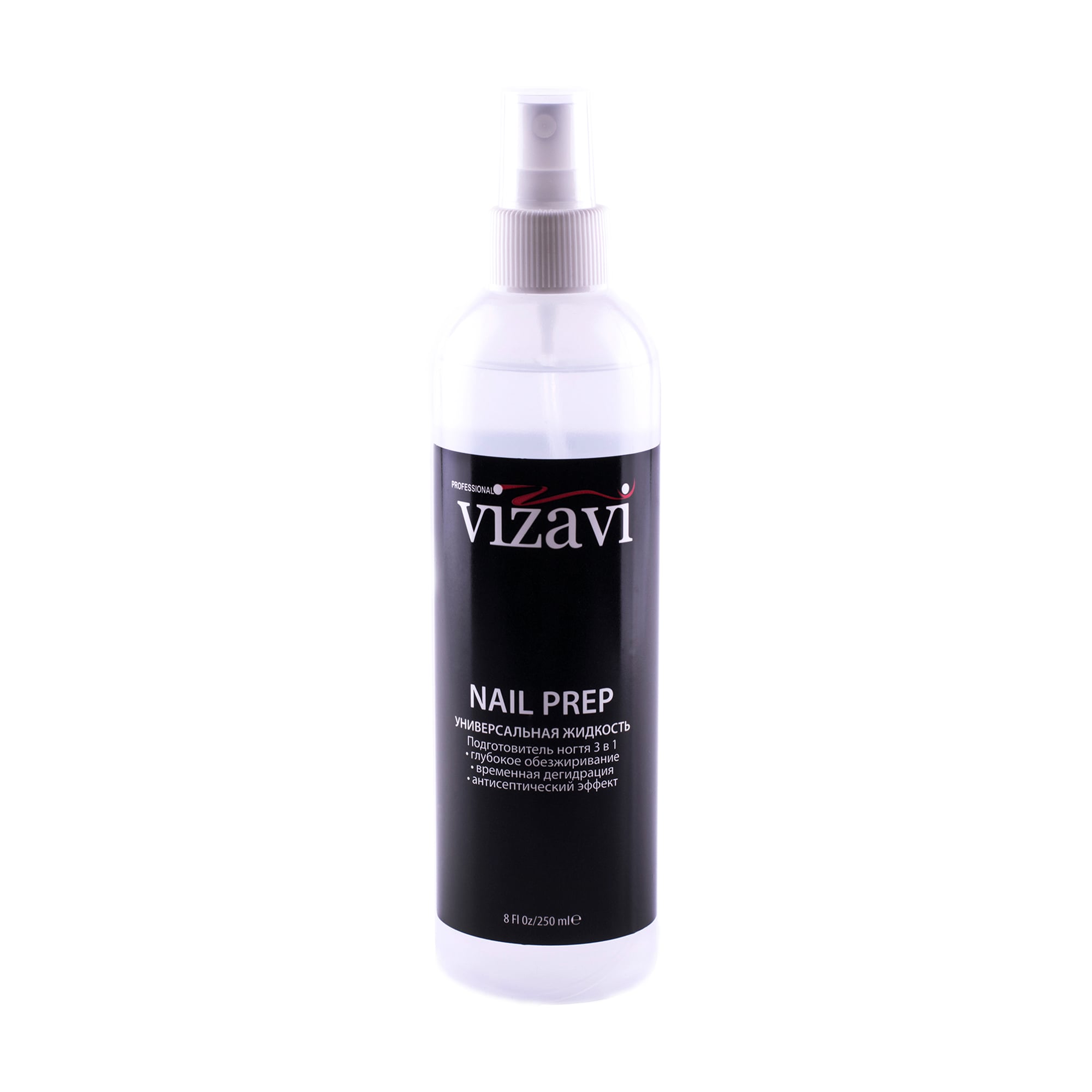 Універсальна рідина Vizavi Professional Nail Prep 3 в 1, 250 мл