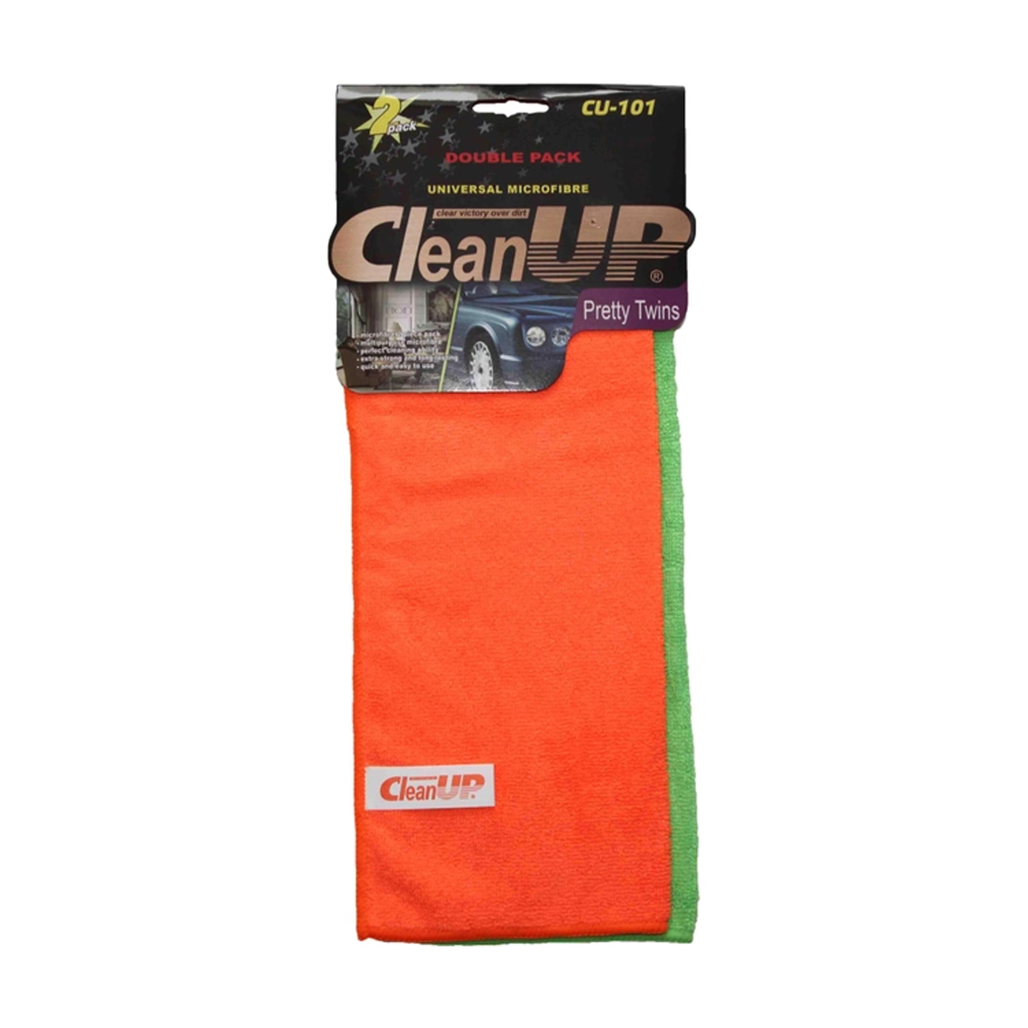 Універсальна серветка CleanUP CU-101 з мікрофібри, 30*40 см, 2 шт