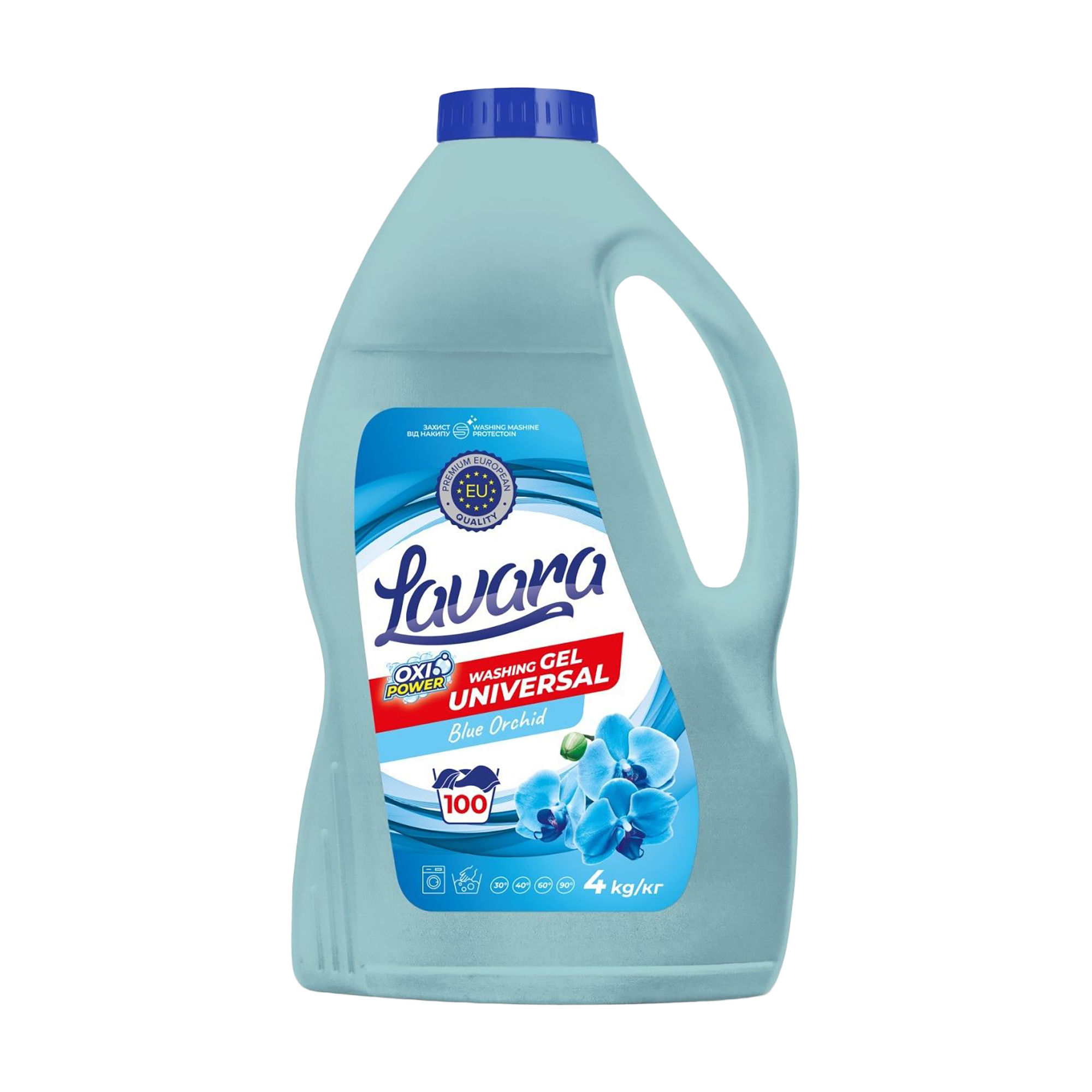 Універсальний гель для прання Lavara Blue Orchid, 100 циклів прання, 4 кг