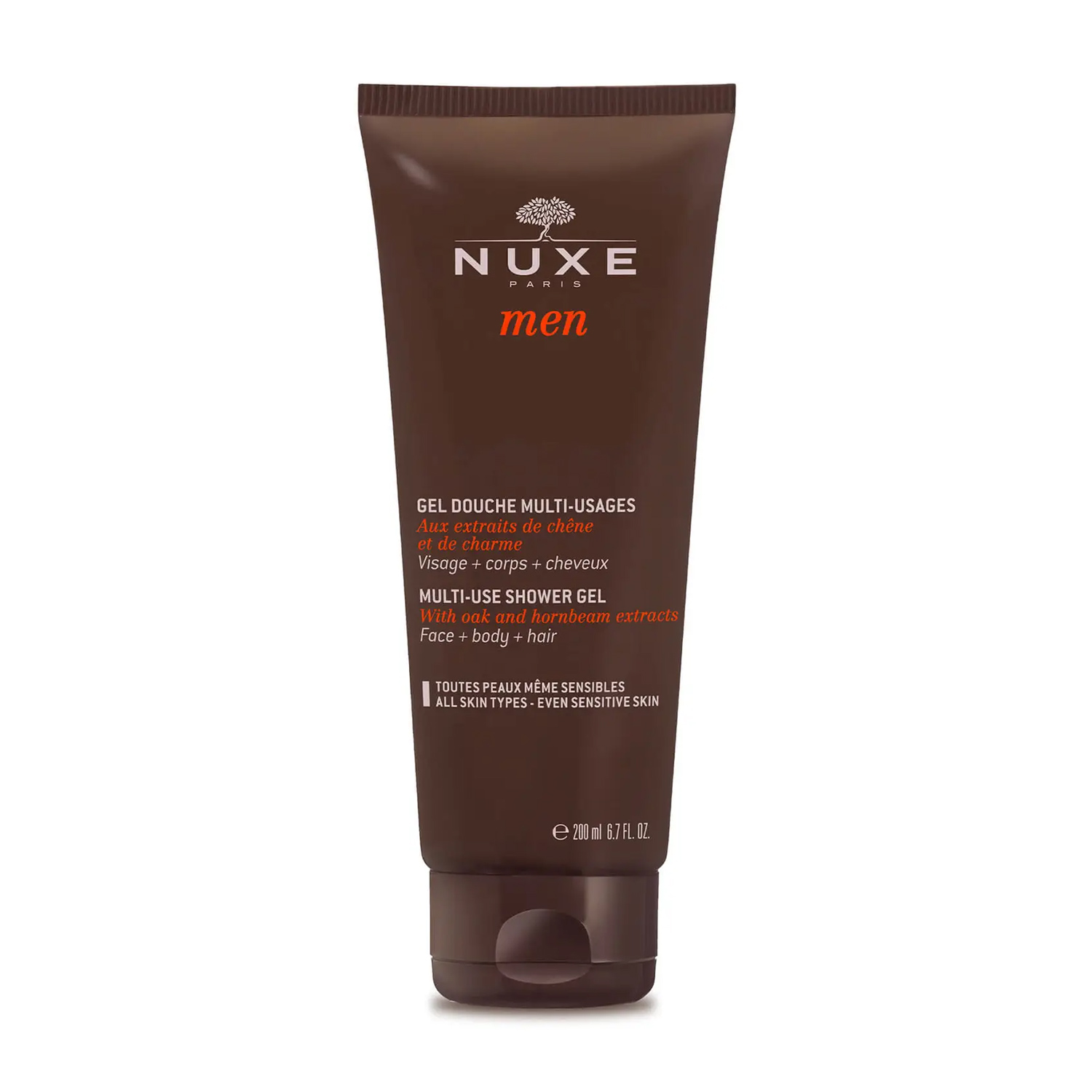 Універсальний очищаючий гель Nuxe Men Multi-Use Shower Gel для обличчя, тіла та волосся, 200 мл