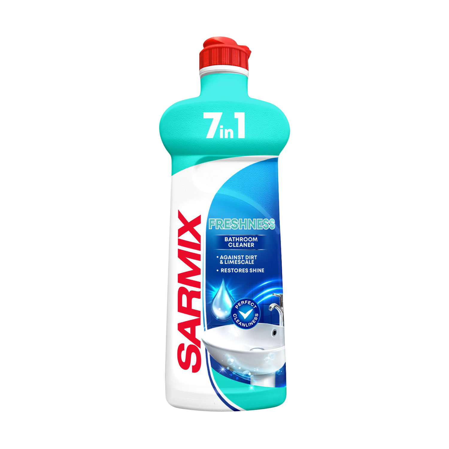 Універсальний засіб для чищення ванної кімнати 7 в 1 Sarmix Bathroom Cleaner Свіжість, 500 мл