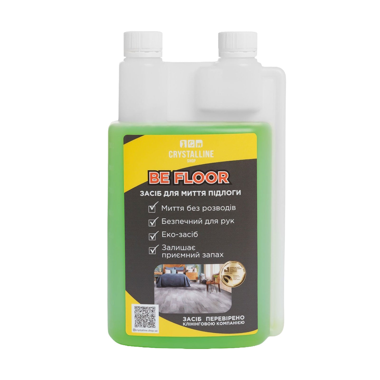 Універсальний засіб для миття підлоги Crystalline Shop Be Floor, 1 л