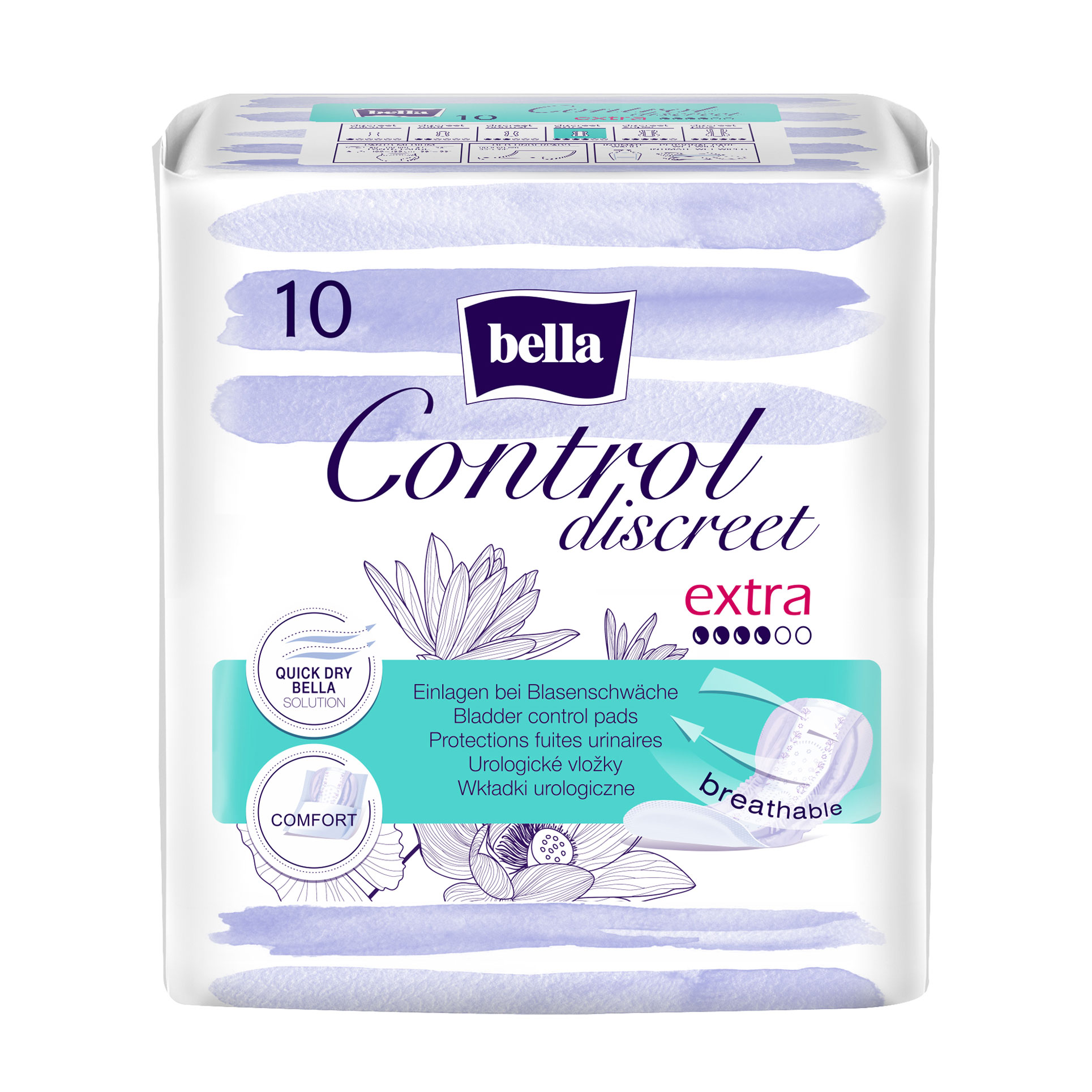 Урологічні прокладки жіночі Bella Control Discreet Extra, 10 шт