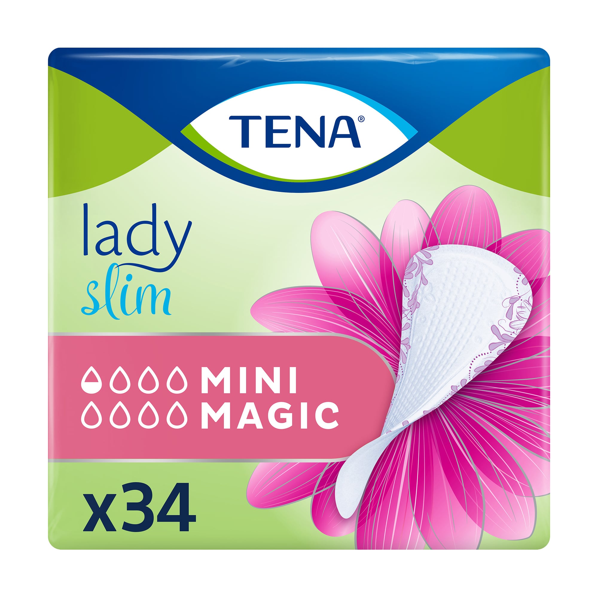 Урологічні прокладки жіночі TENA Lady Slim Mini Magic, 34 шт