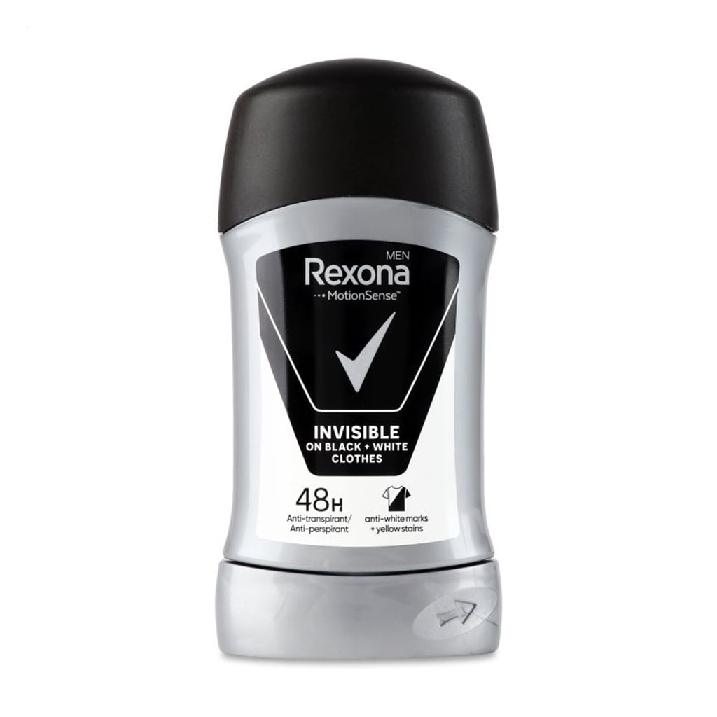 Уцінка! Антиперспірант-стік чоловічий Rexona Men Невидимий на чорному і білому, 50 мл