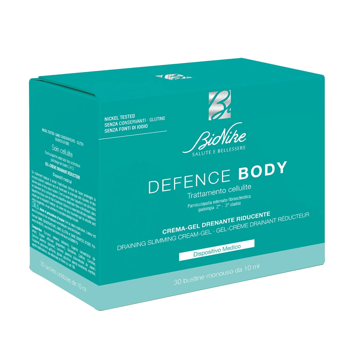 Уцінка! Антицелюлітний крем-гель для тіла BioNike Defence Body Draining Slimming Cream-Gel, 30*10 мл