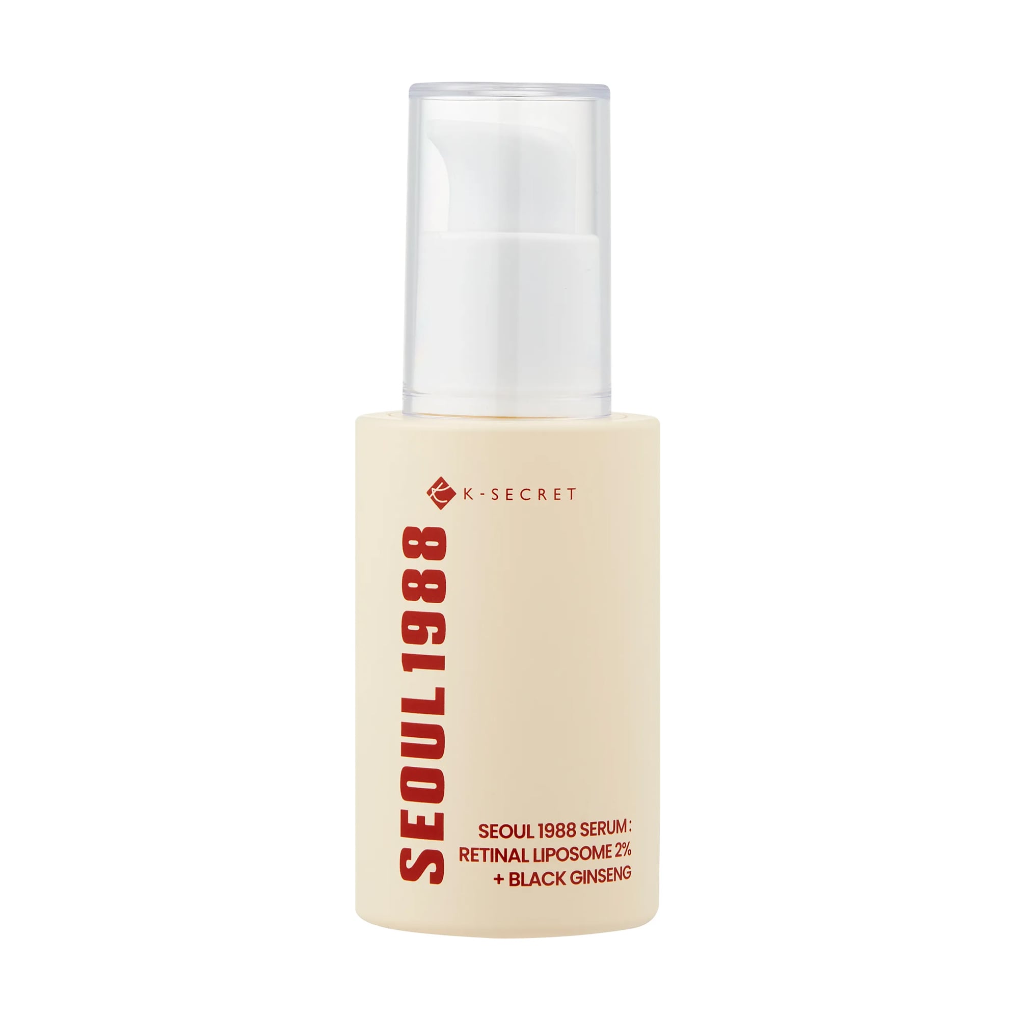 Уцінка! Антивікова сироватка для обличчя K-SECRET Seoul 1988 Serum: Retinal Liposome 2% + Black Ginseng з ретиналем та екстрактом кореня женьшеню, 30 мл