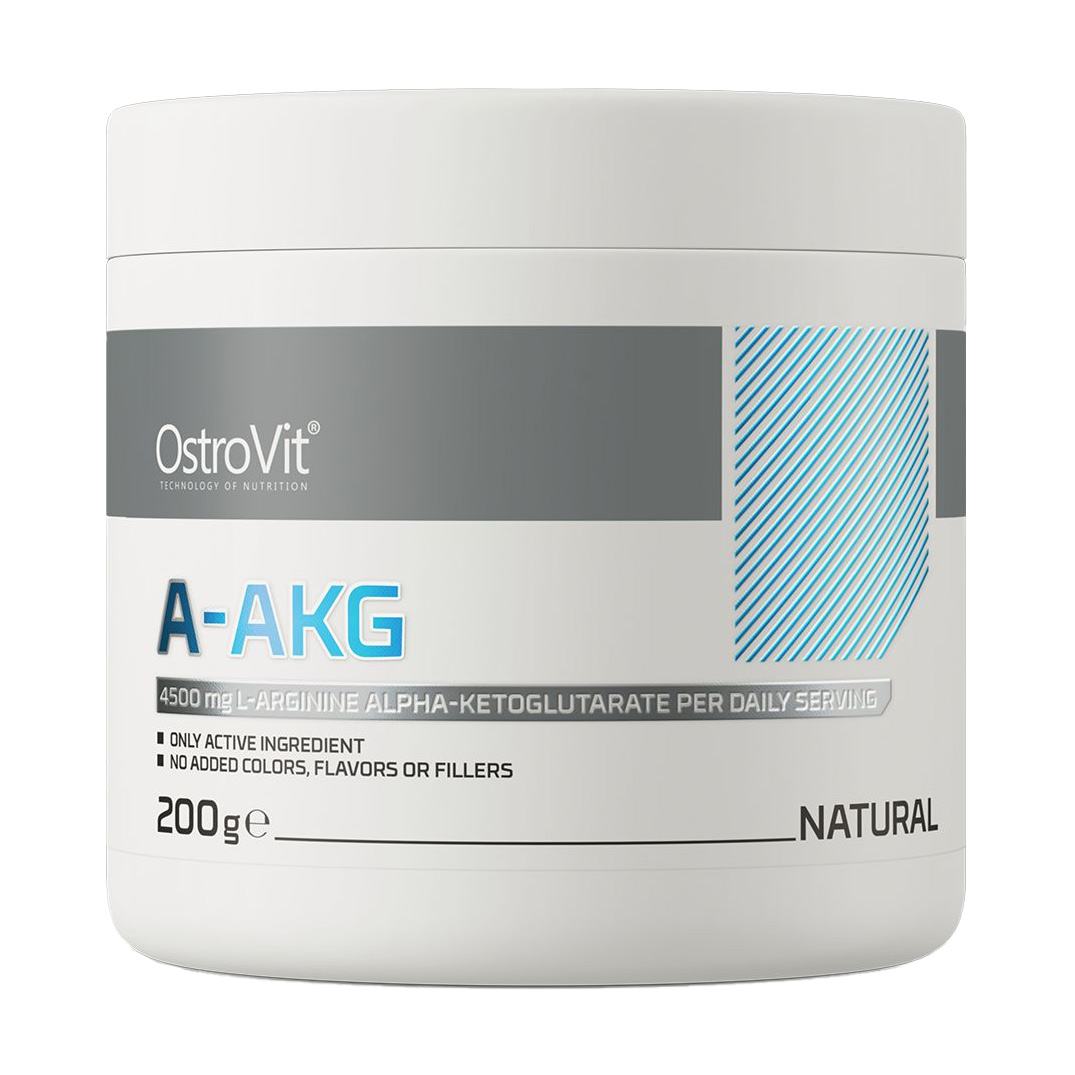 Уцінка! Аргінін Альфа-Кетоглутарат OstroVit A-AKG Без смаку, в порошку, 200 г