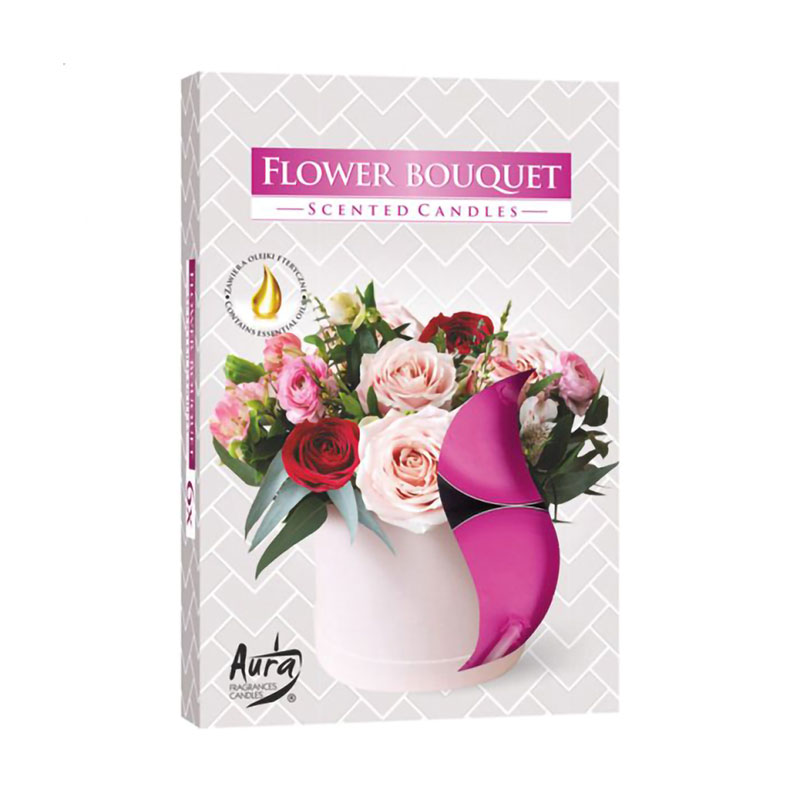 Уцінка! Ароматична свічка Bispol Scented Candle Floral Bouquet, 6 шт (p15-334 a6)