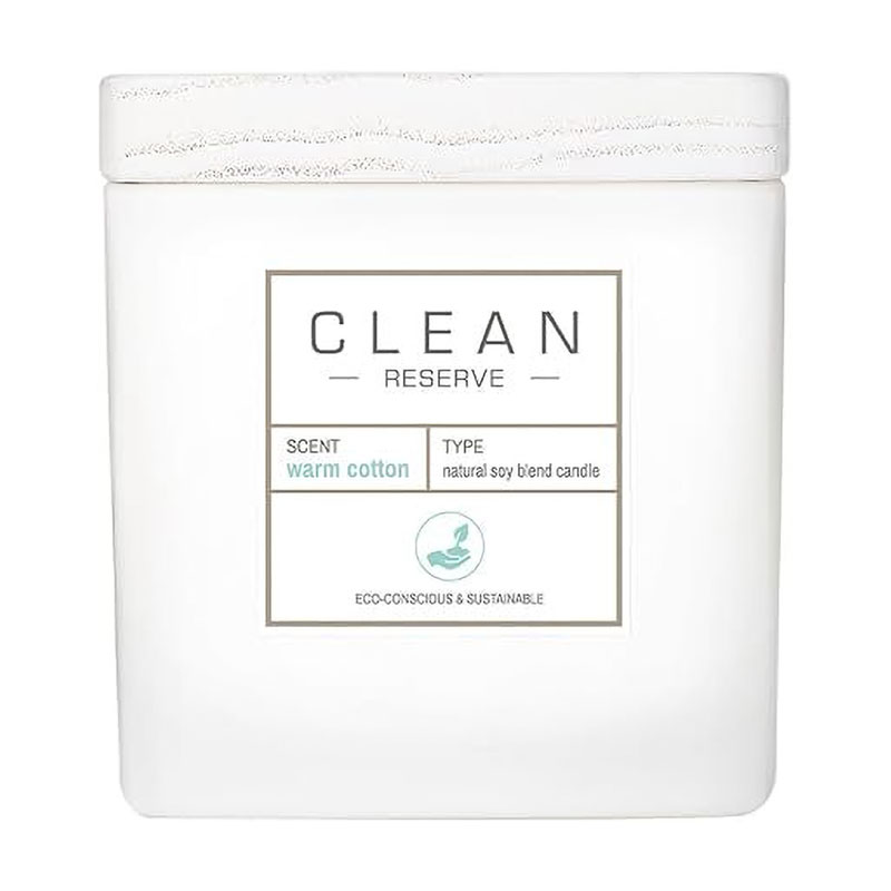 Уцінка! Ароматична свічка Clean Space Warm Cotton Candle, 227 г