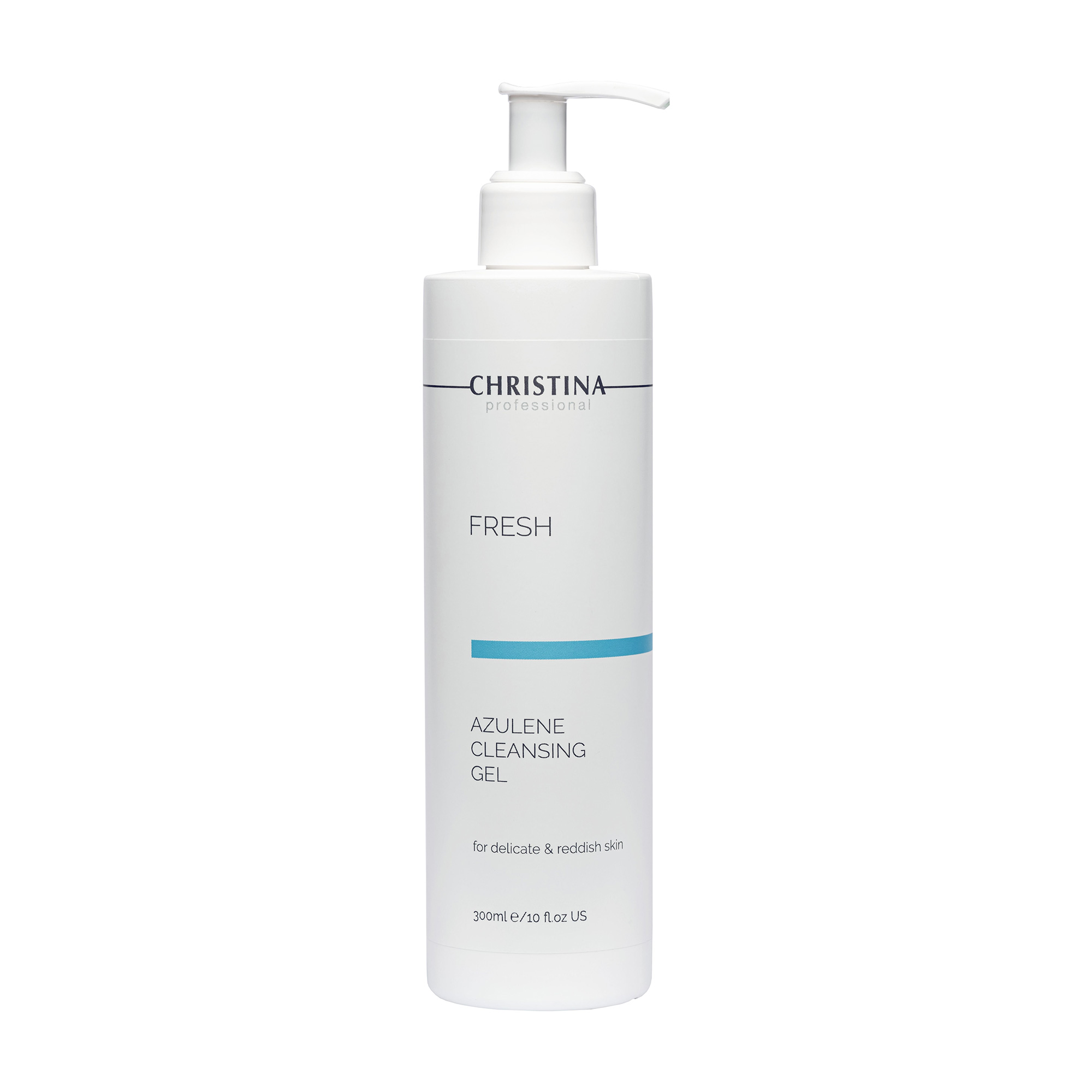 Уцінка! Азуленовий очищувальний гель для обличчя Christina Fresh Azulene Cleansing Gel для чутливої та схильної до почервоніння шкіри, 300 мл