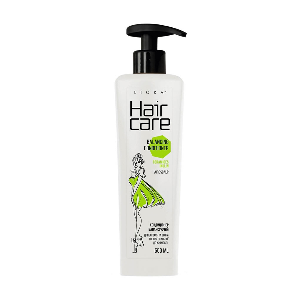 Уцінка! Балансувальний кондиціонер Liora Hair Care Balancing Conditioner для волосся та шкіри голови схильної до жирності, 550 мл