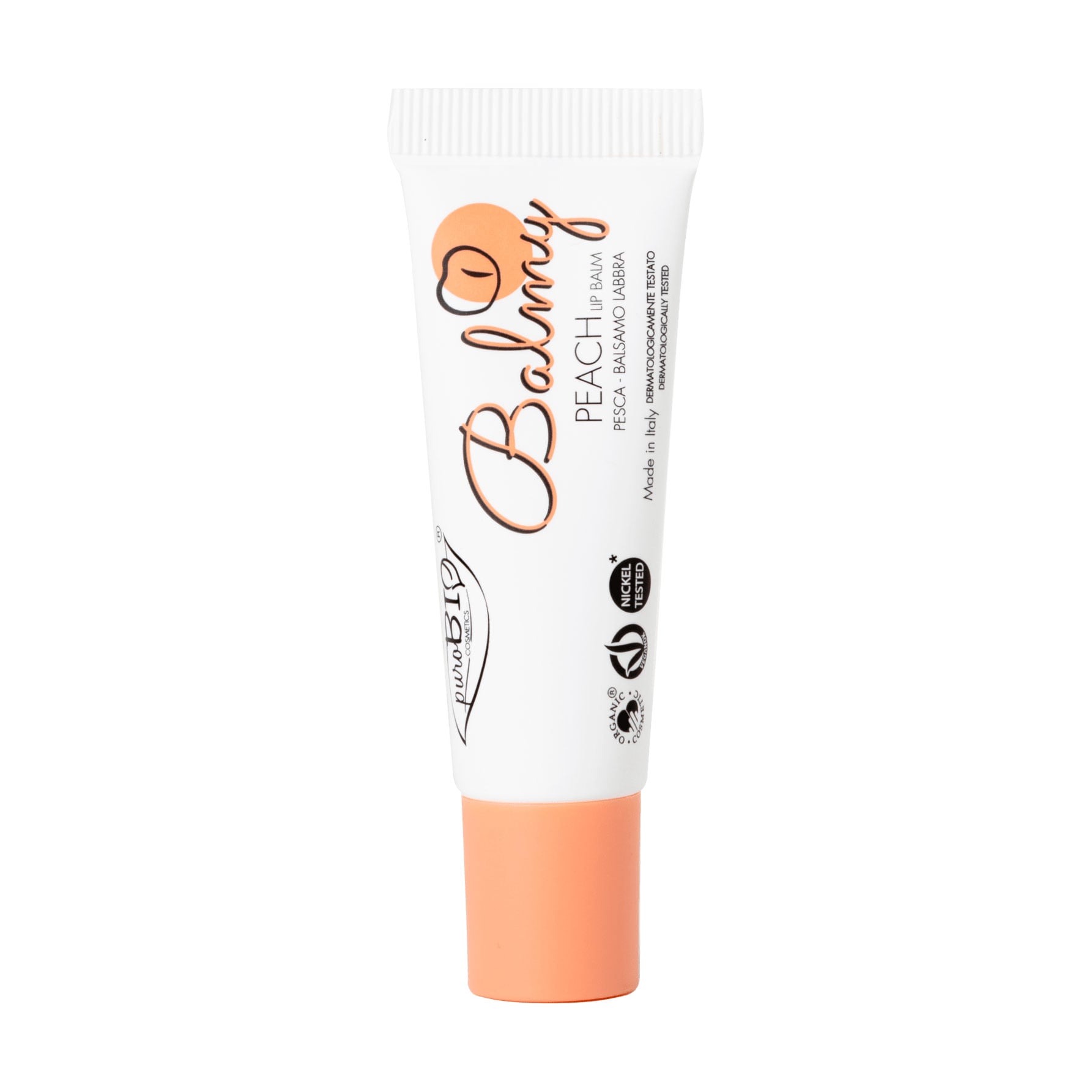 Уцінка! Бальзам для губ PuroBio Cosmetics Balmy Lip Balm Peach, 10 мл